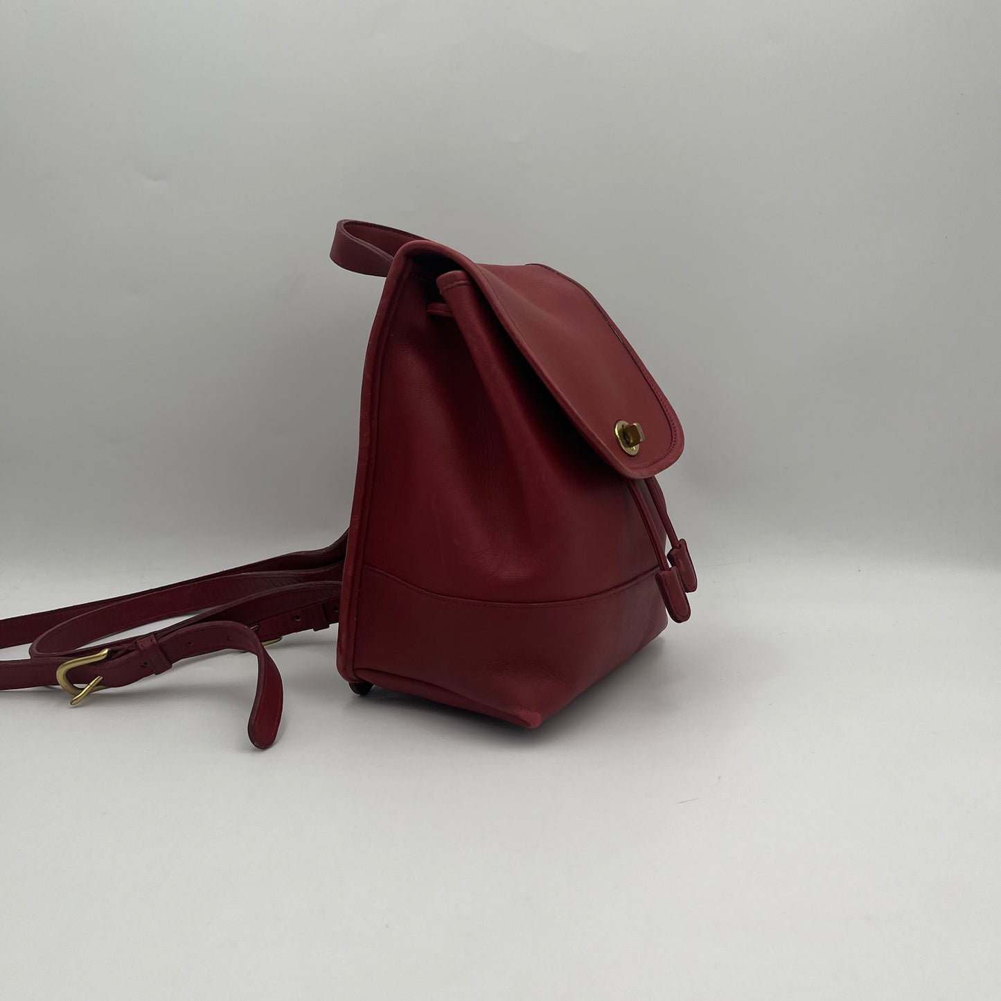 Coach Vintage Red Leather 9960 Mini Backpack