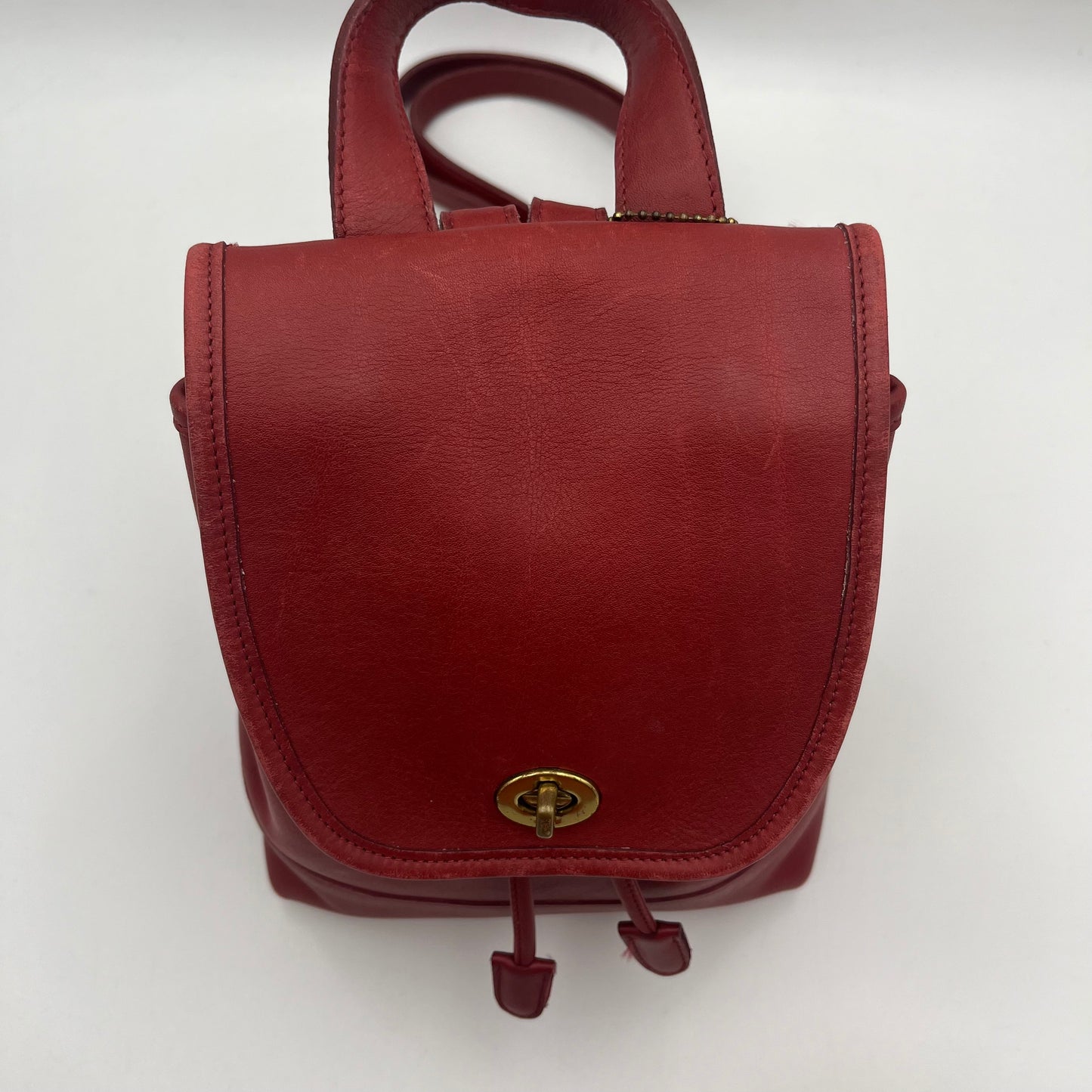 Coach Vintage Red Leather 9960 Mini Backpack