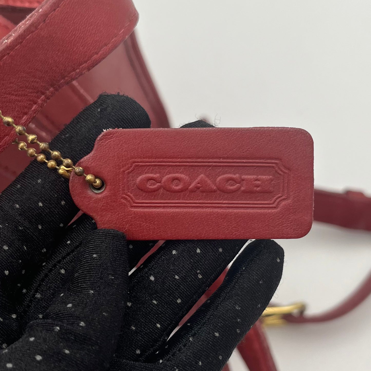 Coach Vintage Red Leather 9960 Mini Backpack