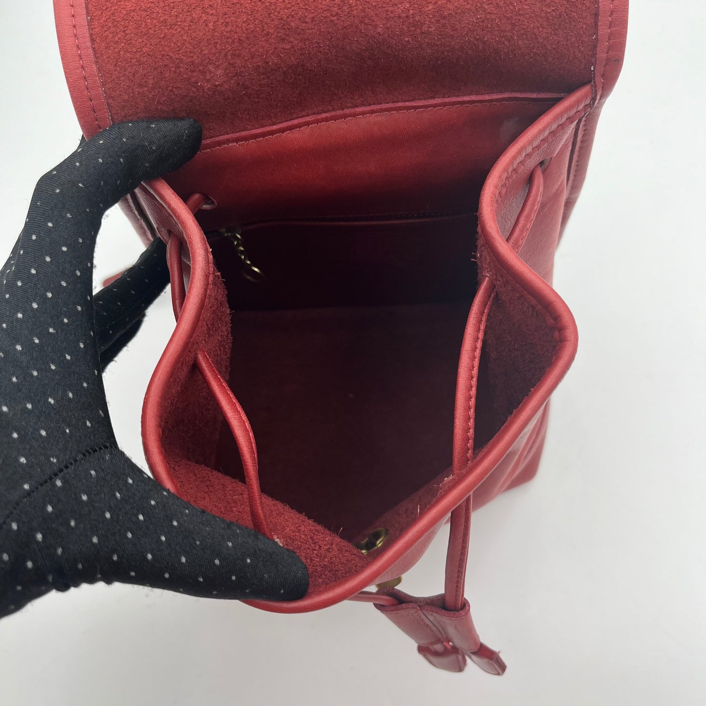 Coach Vintage Red Leather 9960 Mini Backpack