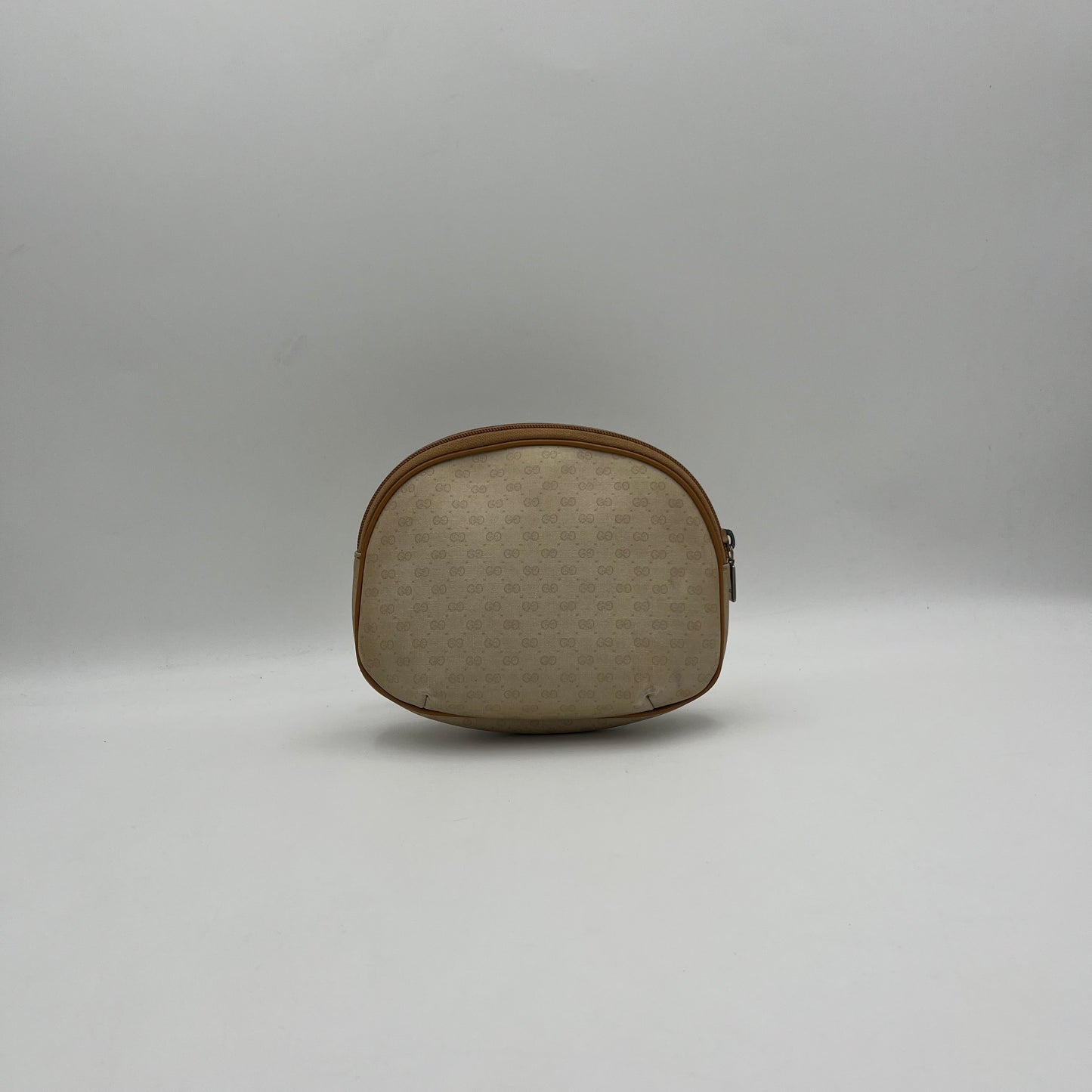 Gucci Cream Micro GG Semi Round Pouch