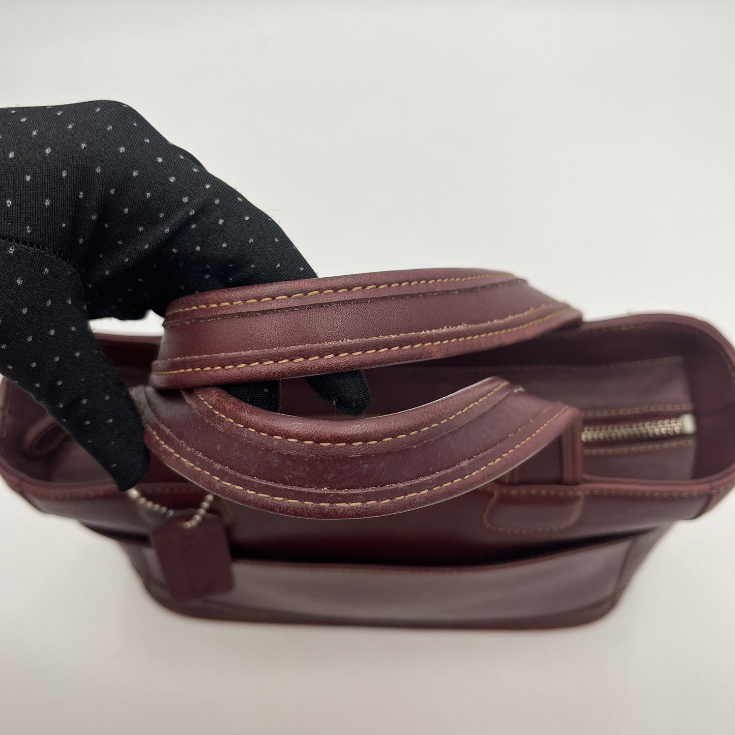 Coach Vintage Brown Leather Bleecker Handbag