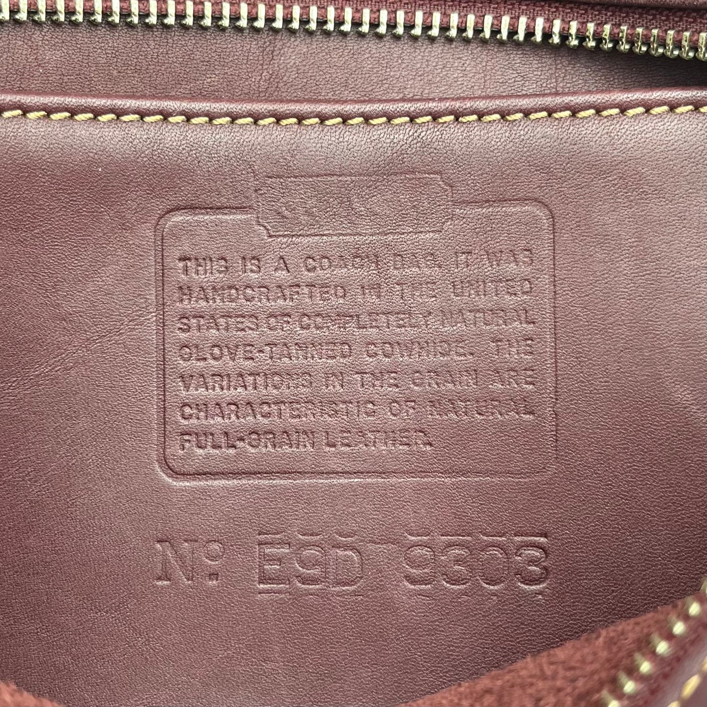 Coach Vintage Brown Leather Bleecker Handbag