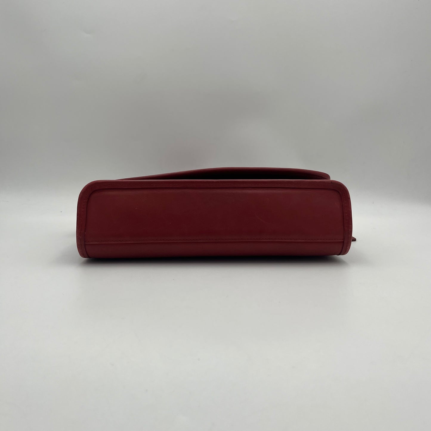 Coach Vintage Red Leather Curtis Flap Crossbody