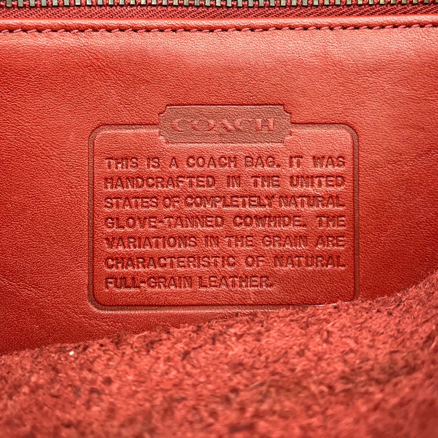 Coach Vintage Red Leather Curtis Flap Crossbody