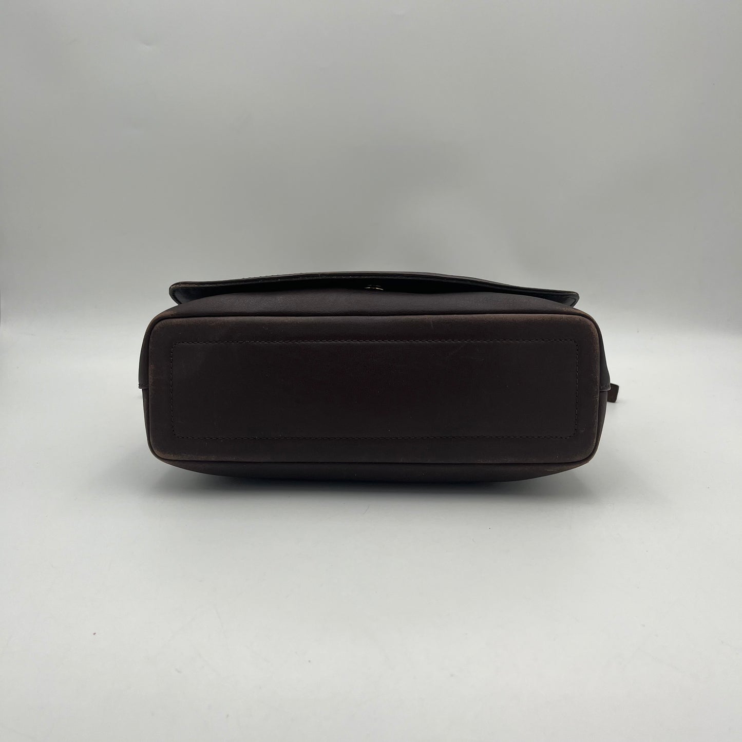 Coach Vintage Brown Leather Flap Crossbody