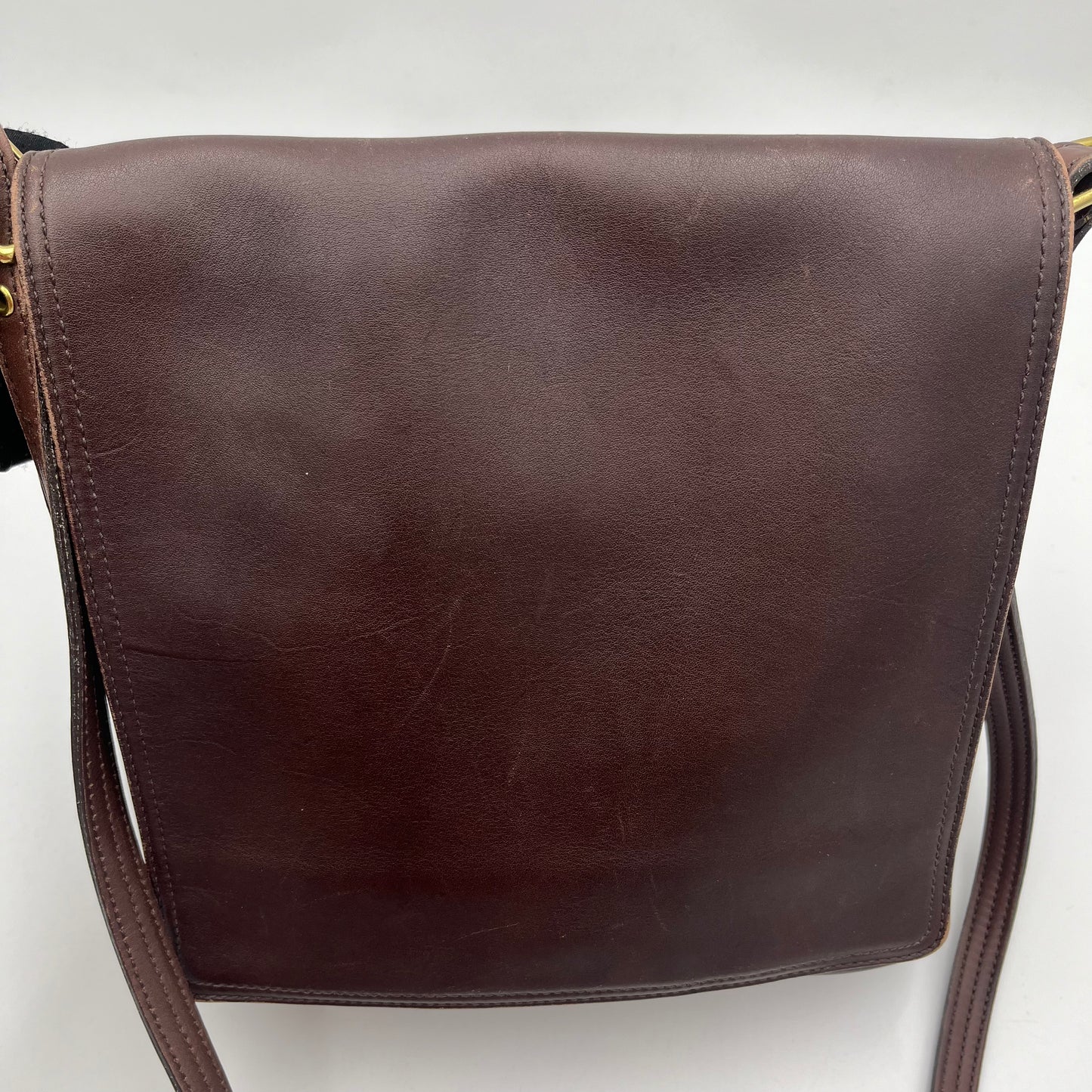 Coach Vintage Brown Leather Flap Crossbody