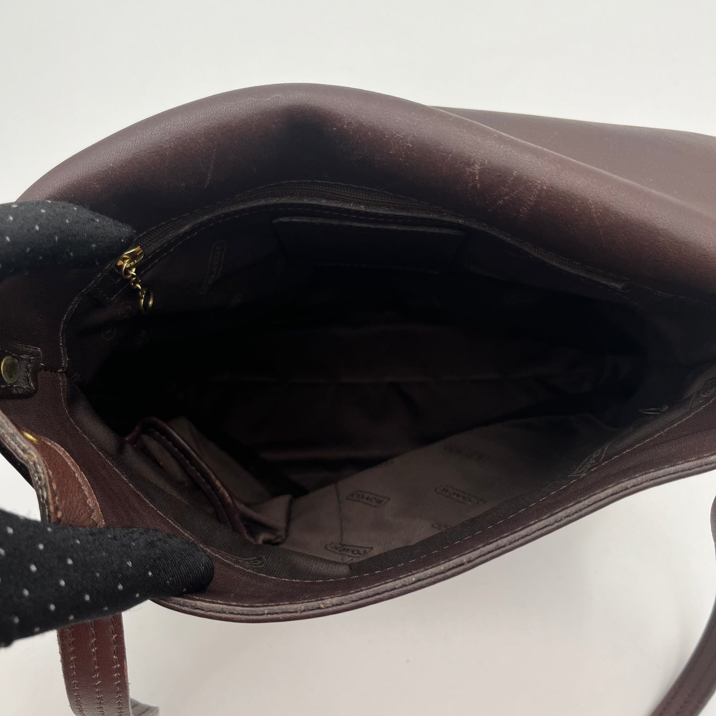 Coach Vintage Brown Leather Flap Crossbody