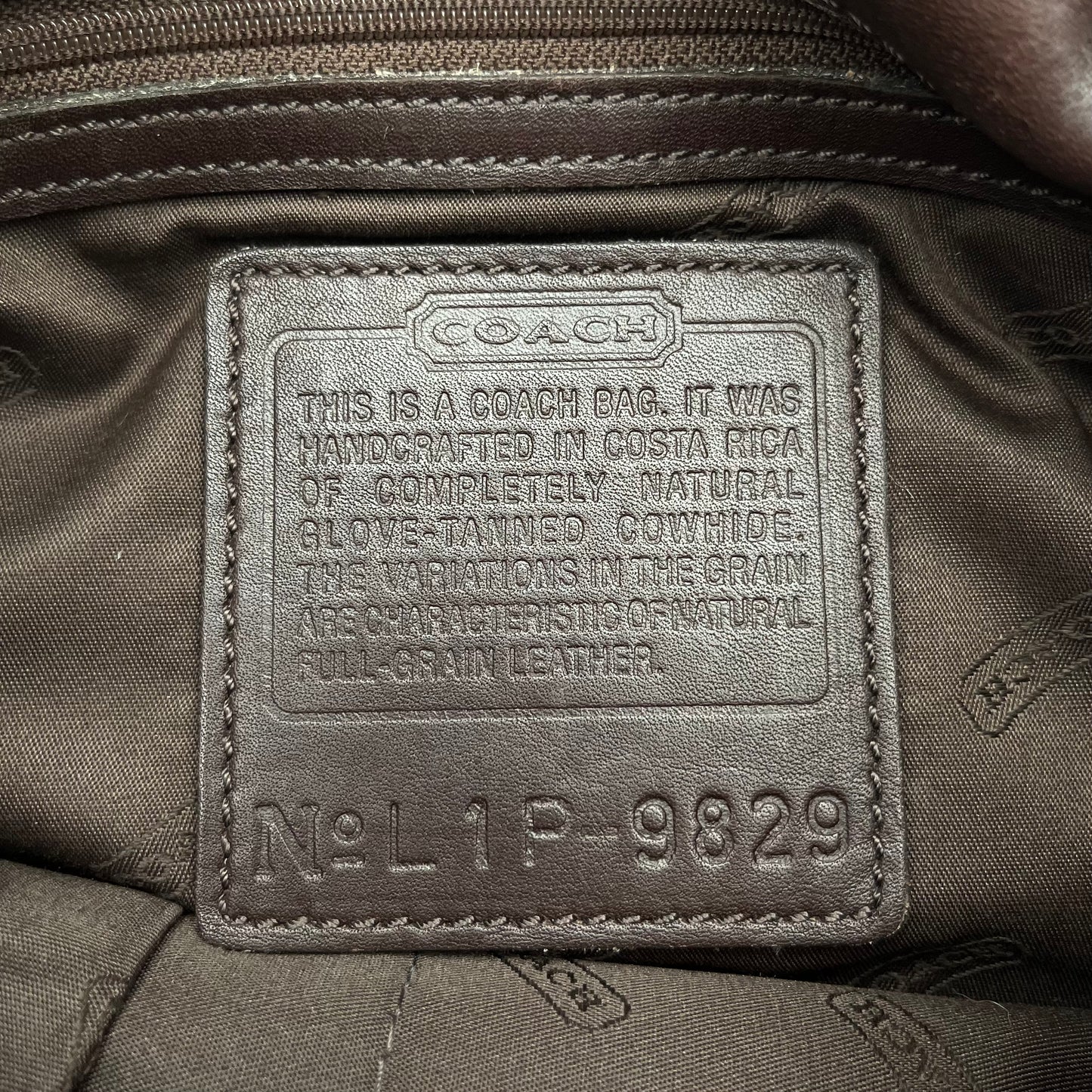 Coach Vintage Brown Leather Flap Crossbody