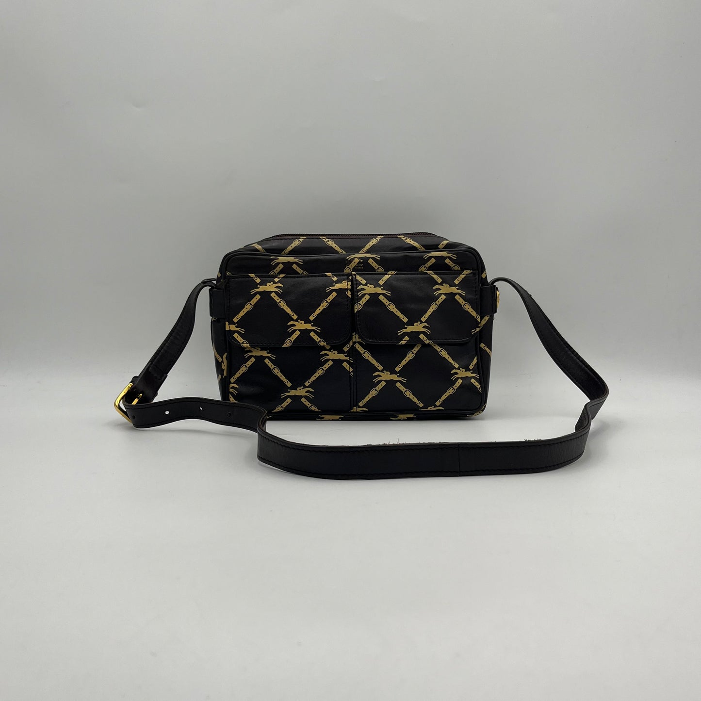Longchamp Vintage Horse Belt Monogram Shoulder