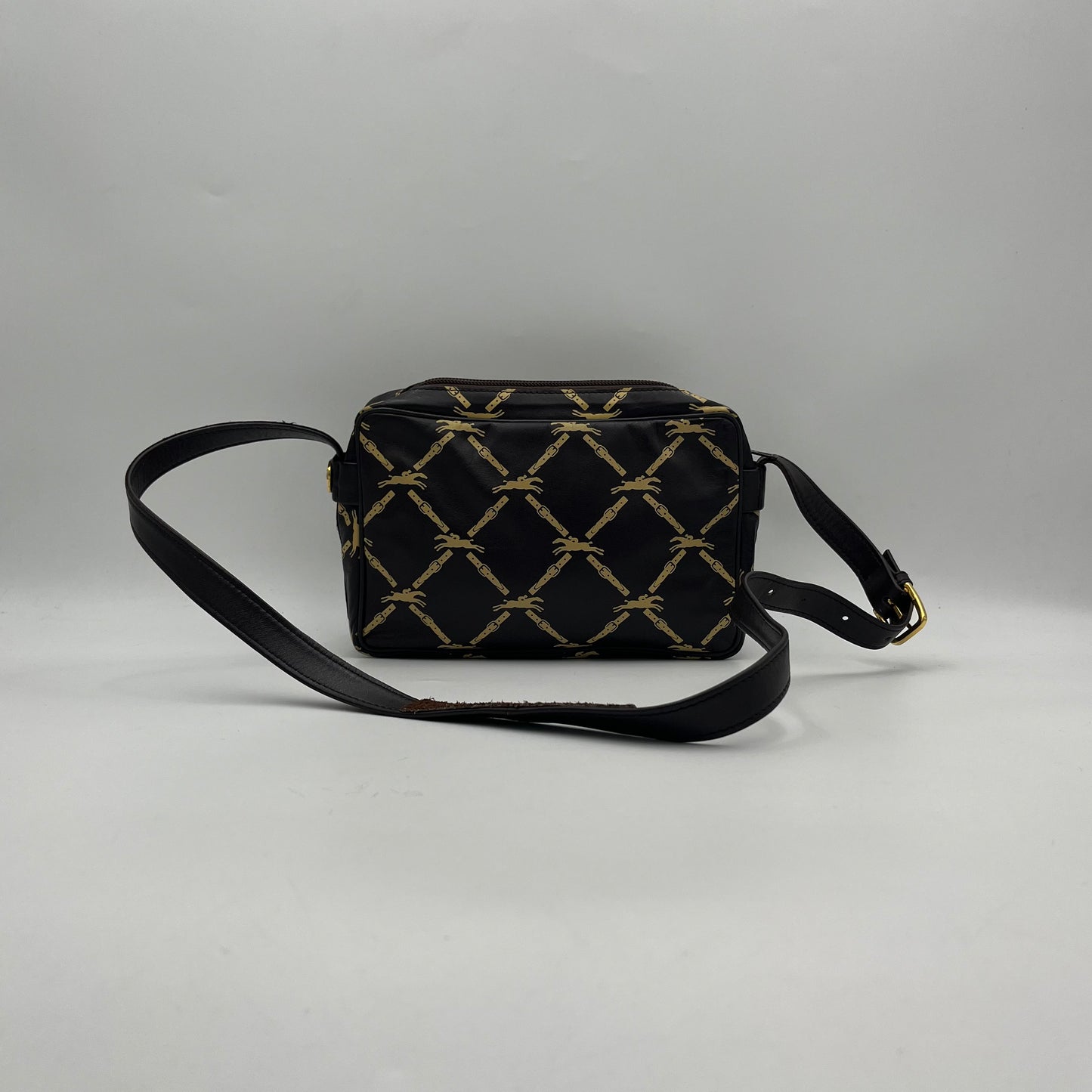 Longchamp Vintage Horse Belt Monogram Shoulder