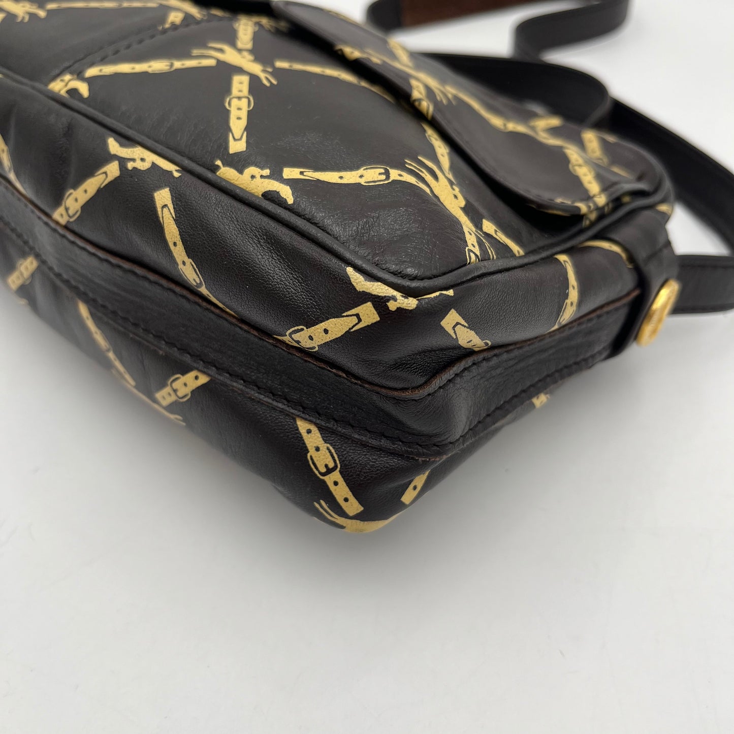 Longchamp Vintage Horse Belt Monogram Shoulder