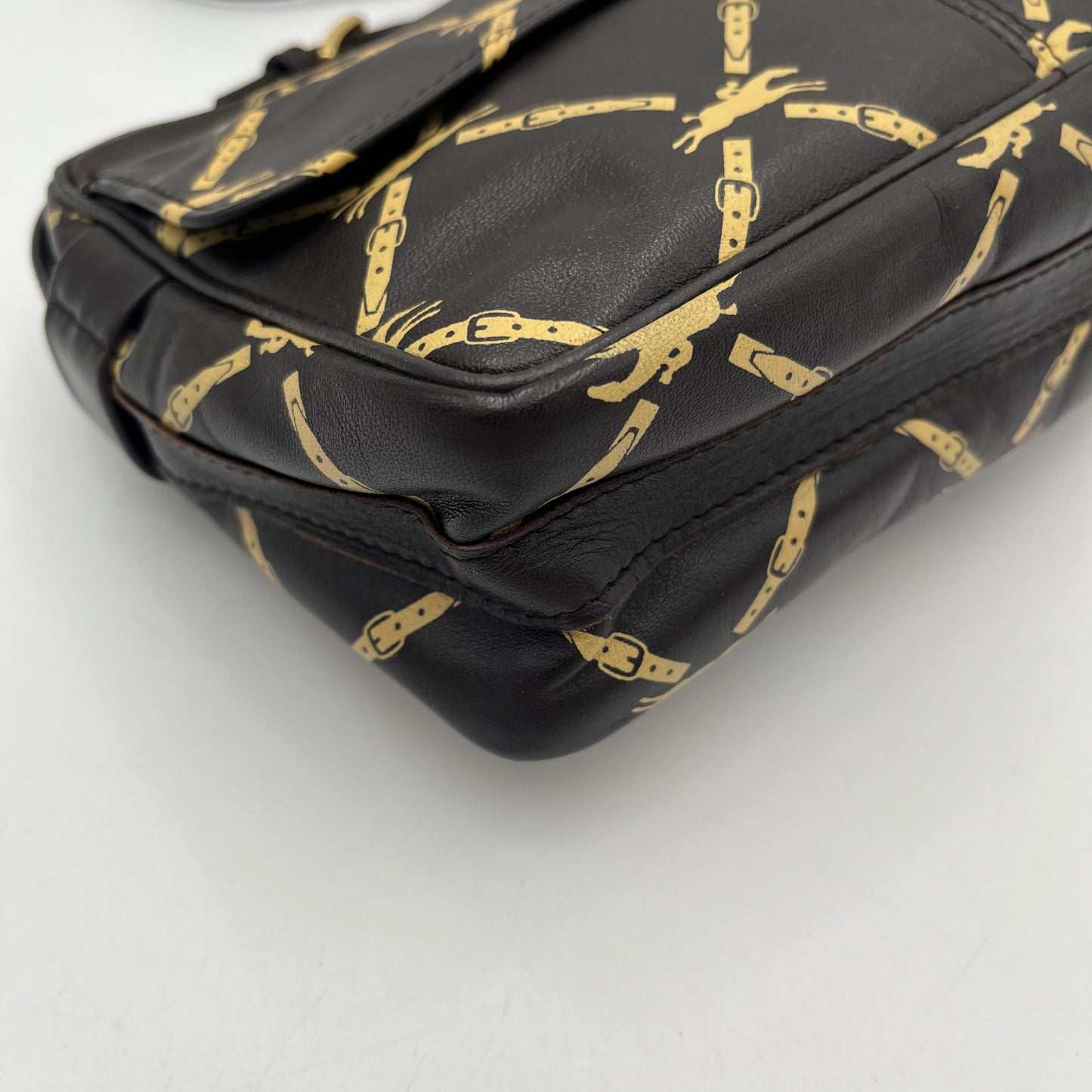 Longchamp Vintage Horse Belt Monogram Shoulder