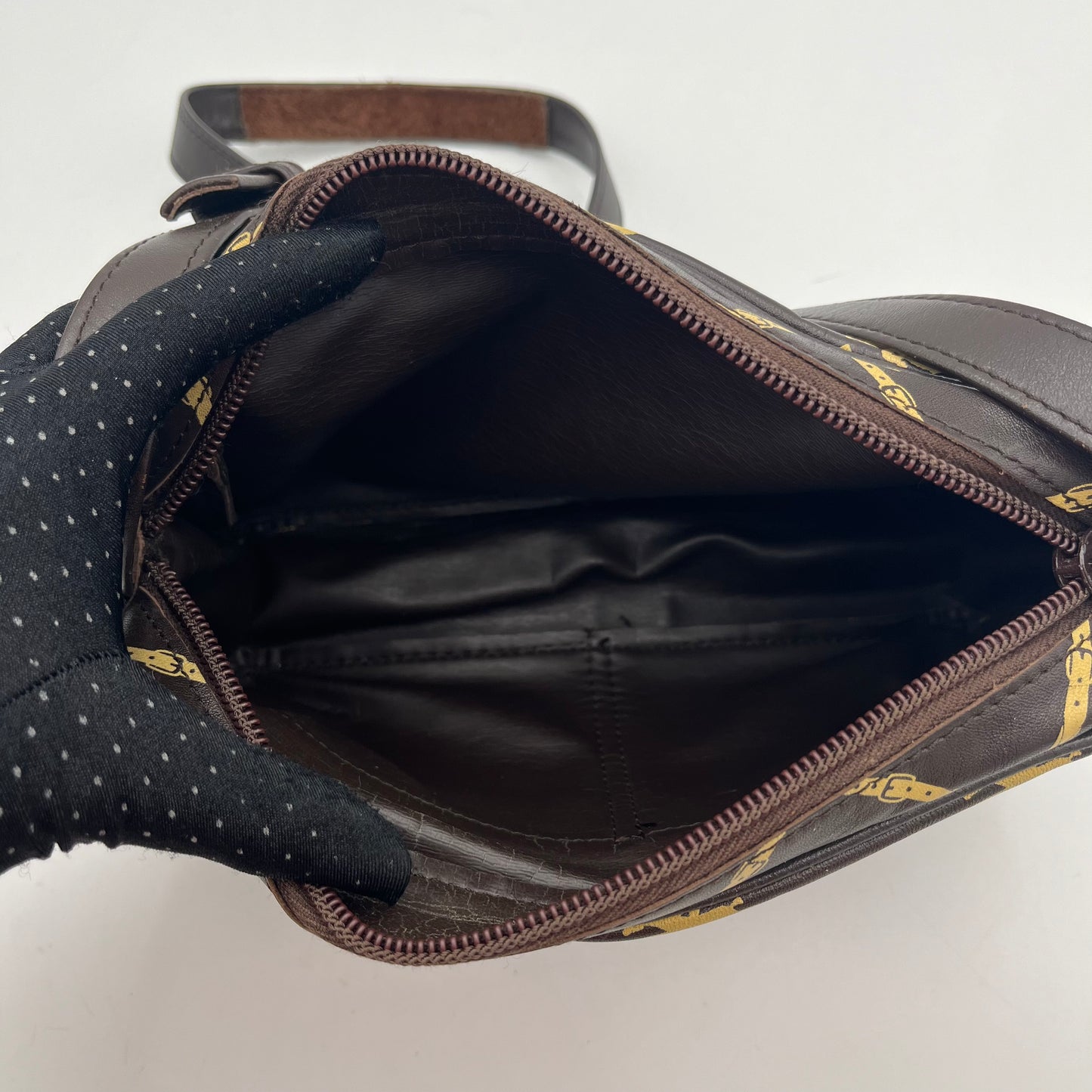Longchamp Vintage Horse Belt Monogram Shoulder