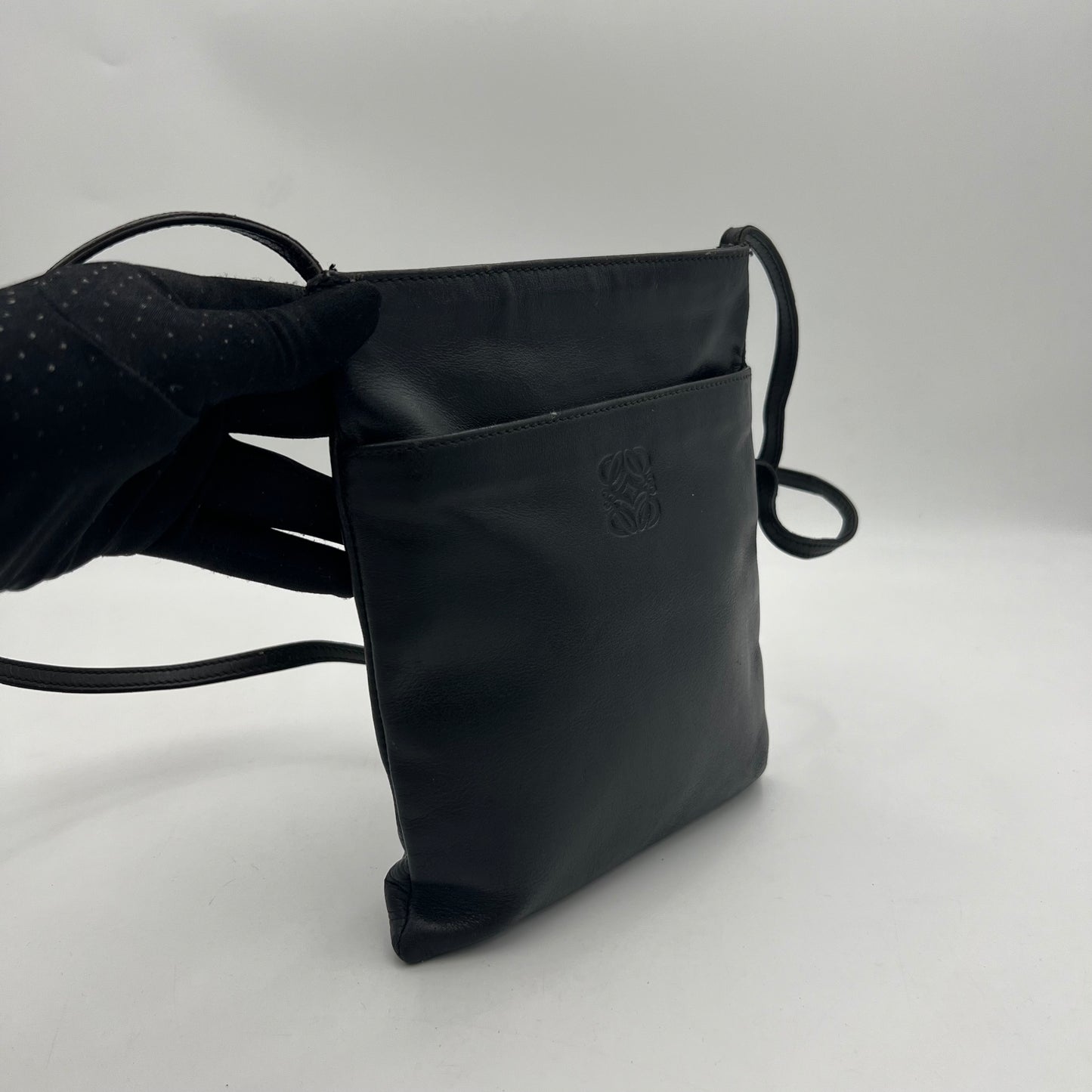 Loewe Black Leather Crossbody