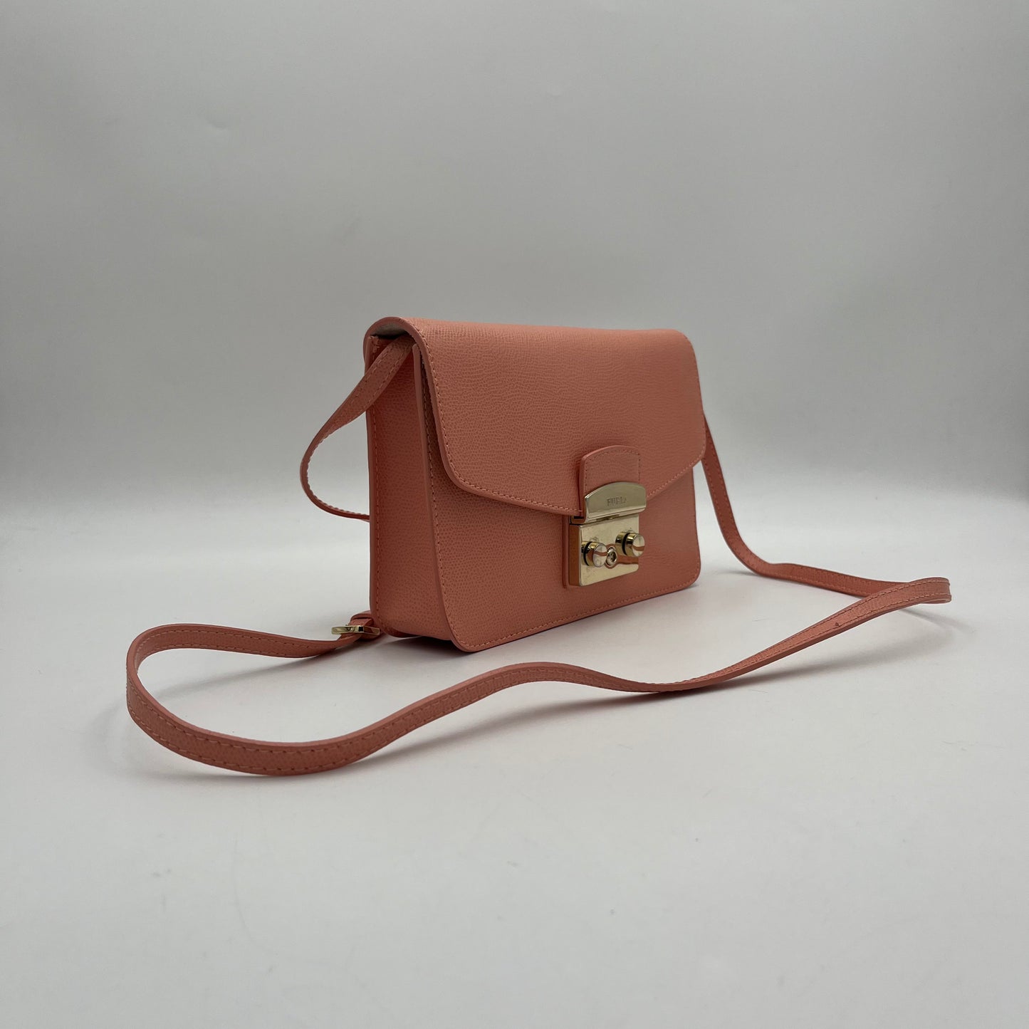 Furla Peach Metropolis Crossbody