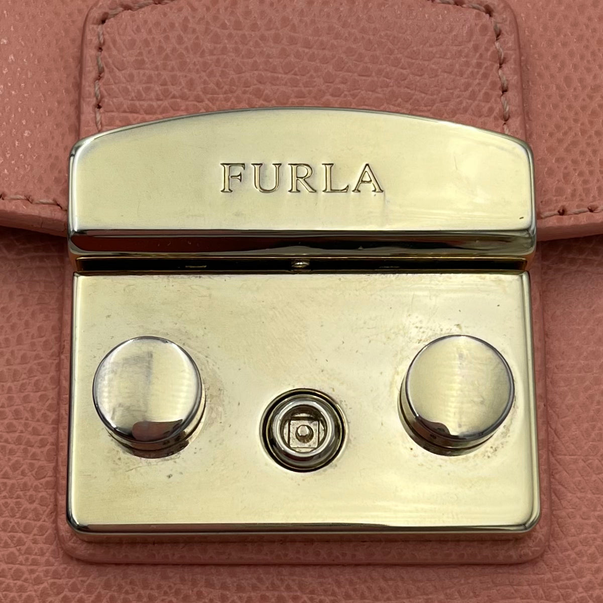 Furla Peach Metropolis Crossbody