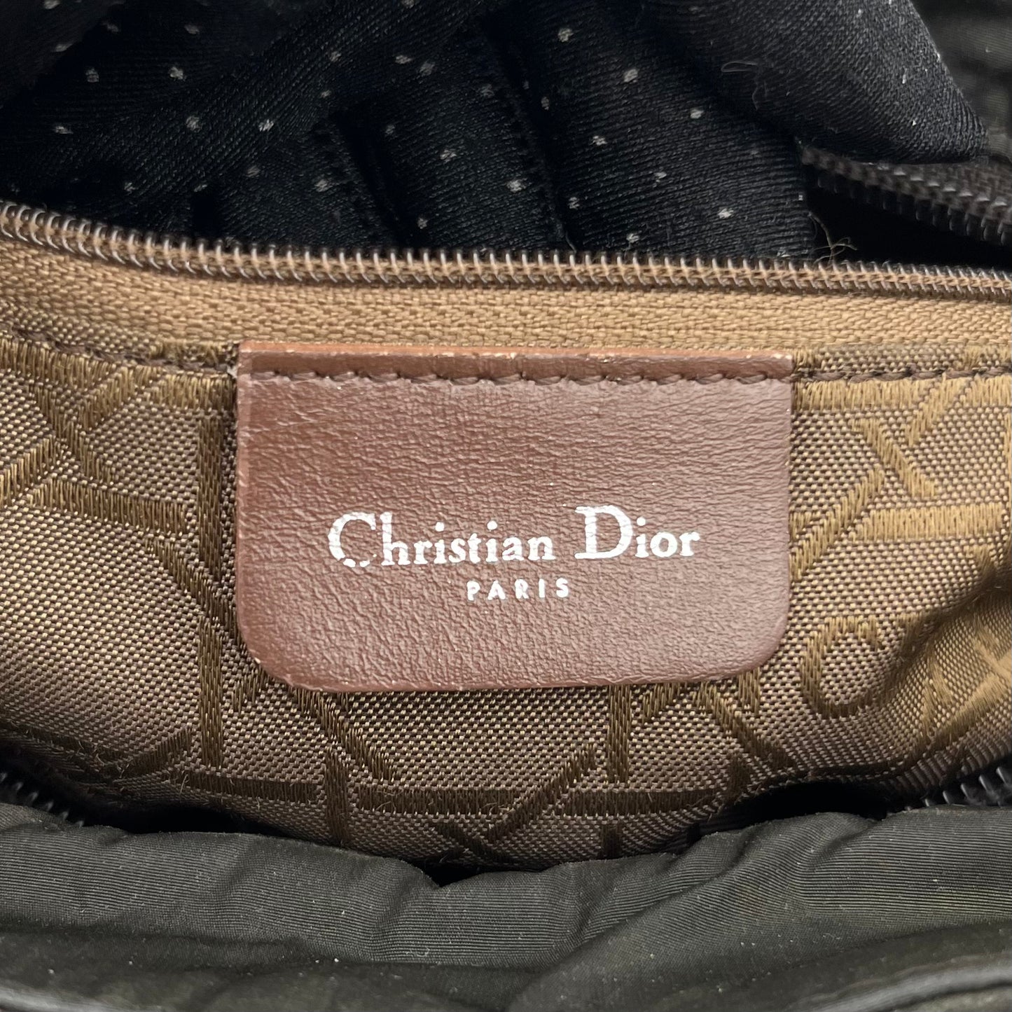 Christian Dior Nylon Cannage and Patent Lady Dior with Long Strap