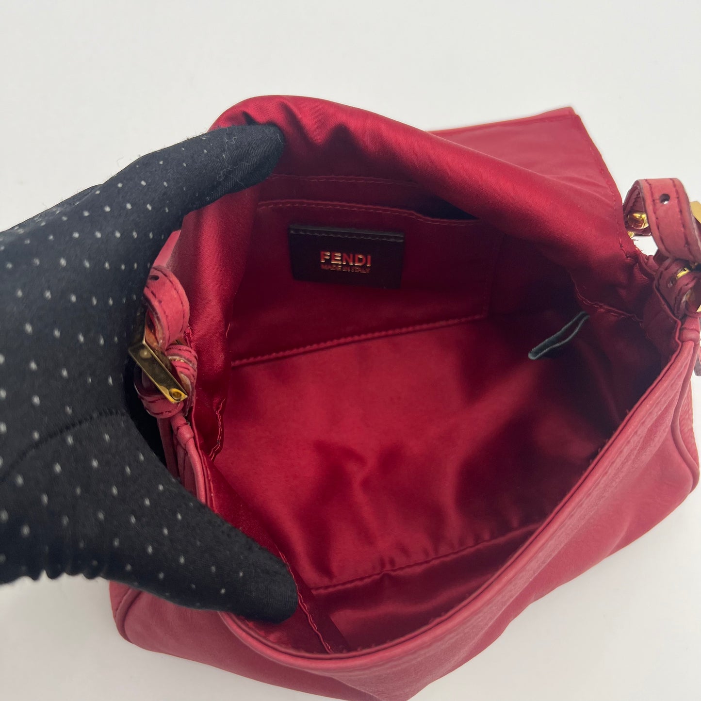 Fendi Pink Leather Mini Mamma Baguette