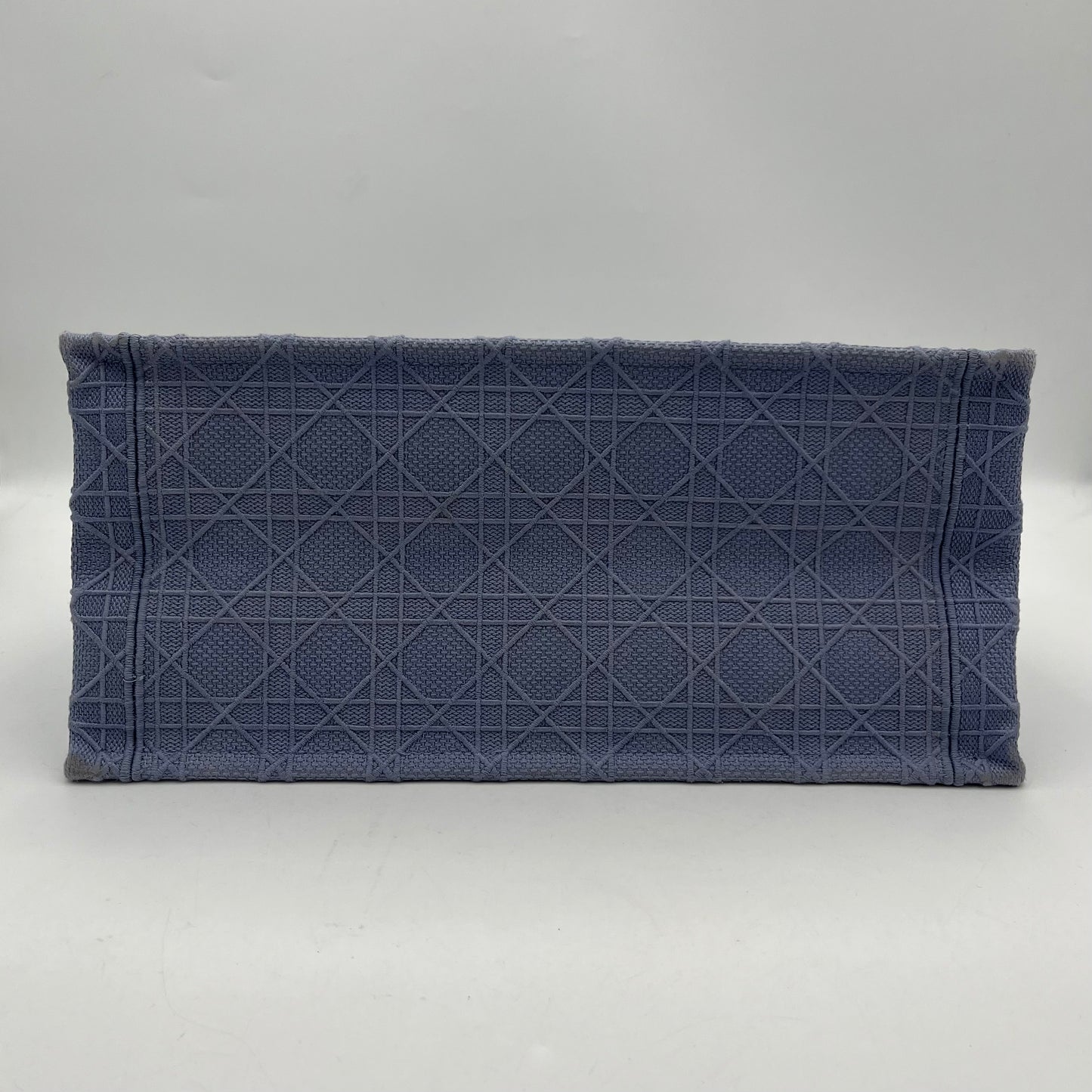 Christian Dior Denim Blue Embroidered Medium Book Tote
