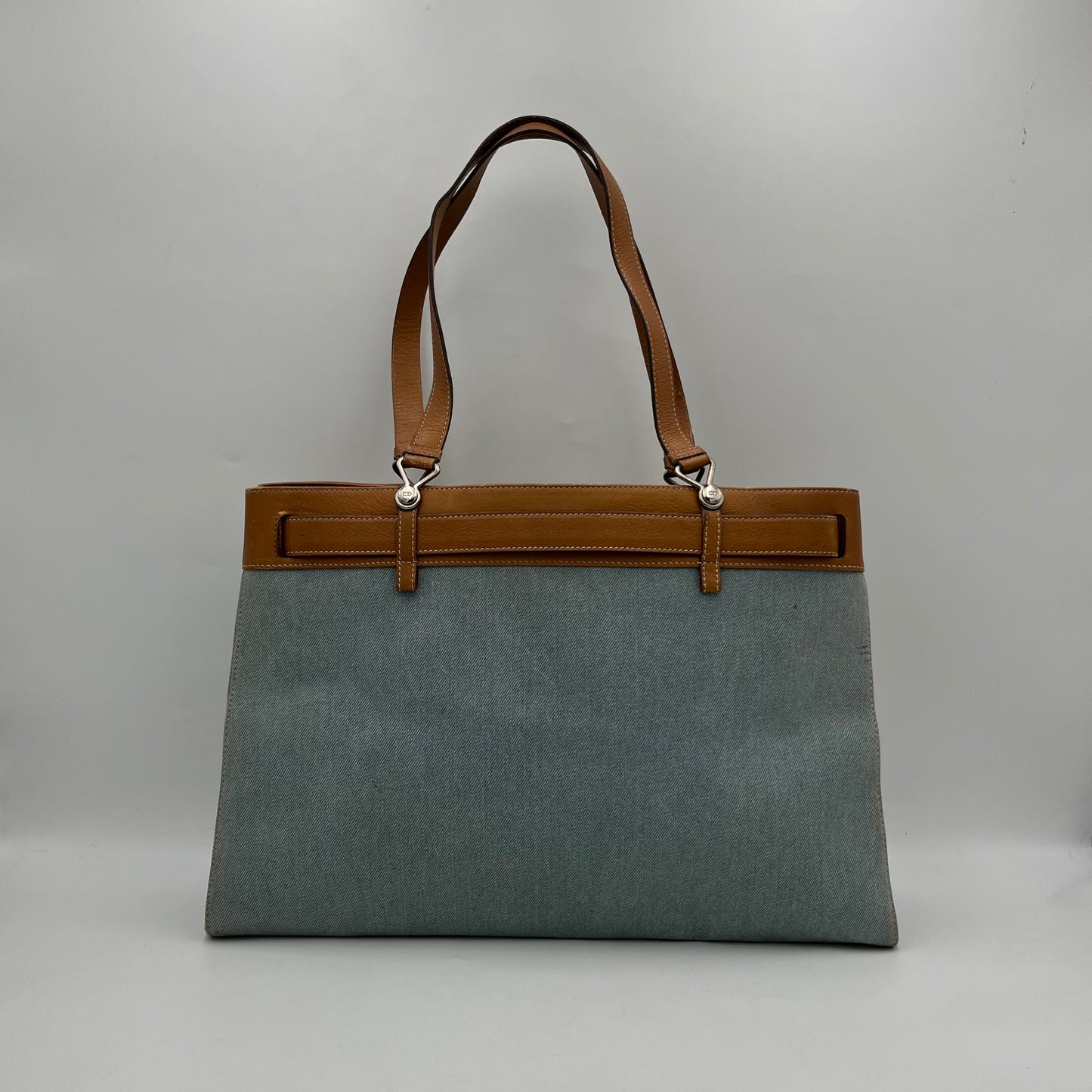 Christian Dior John Galliano Denim Pocket Tote Bag