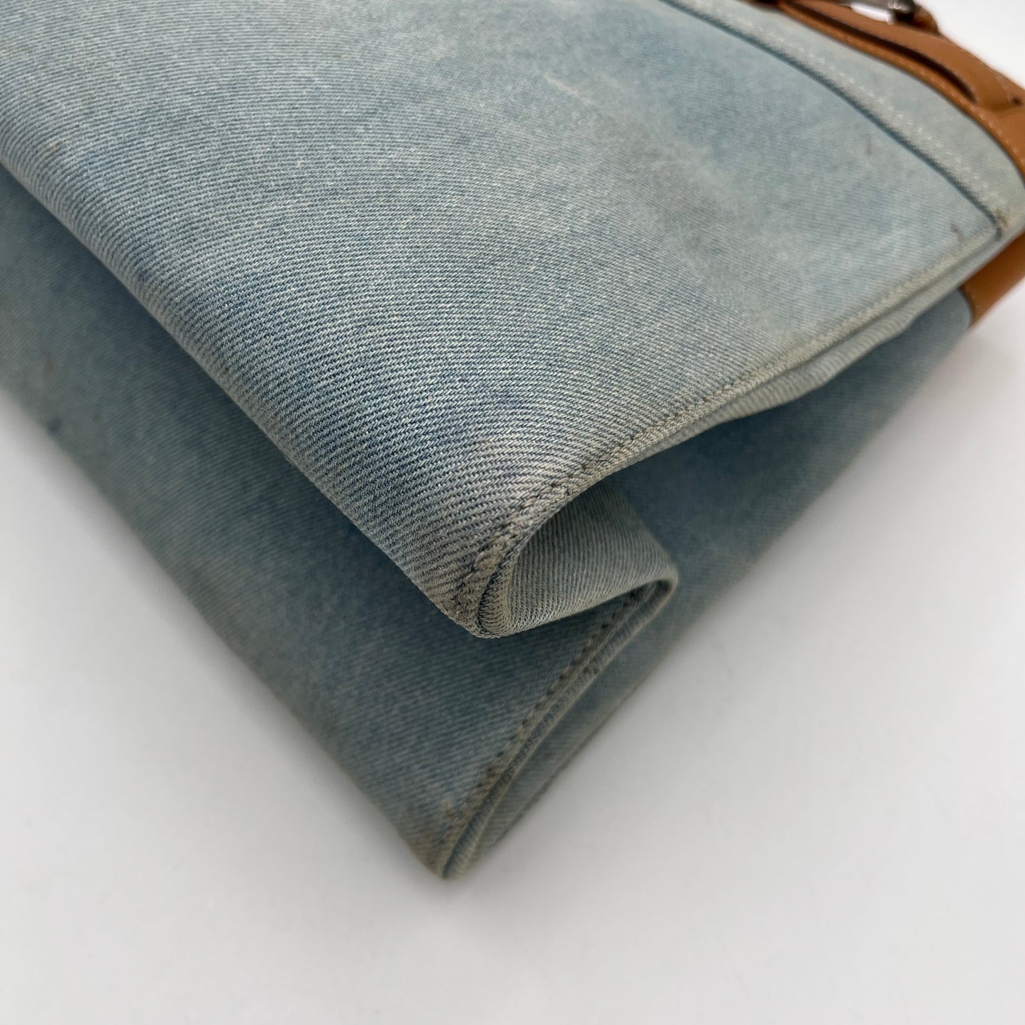Christian Dior John Galliano Denim Pocket Tote Bag