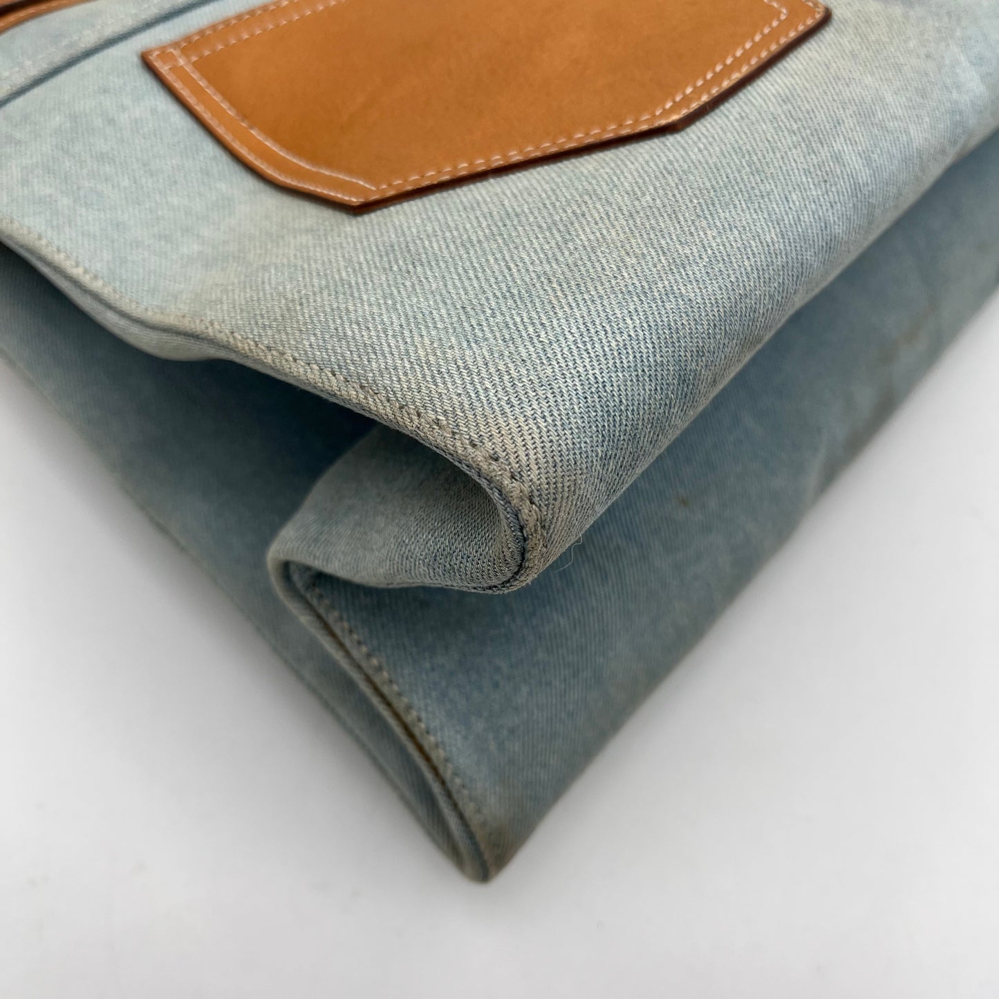 Christian Dior John Galliano Denim Pocket Tote Bag