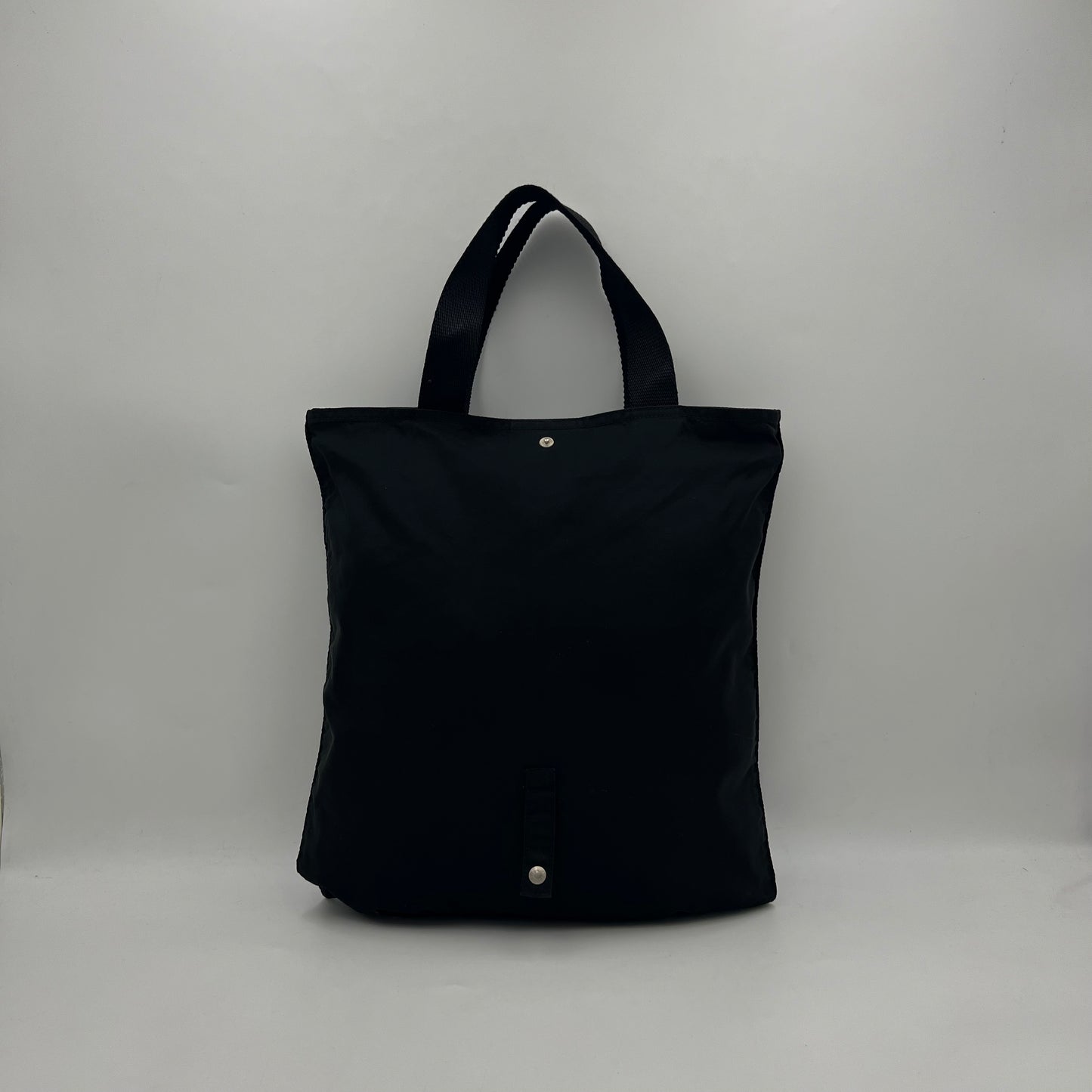 Prada Black Nylon Slim Foldable Tote