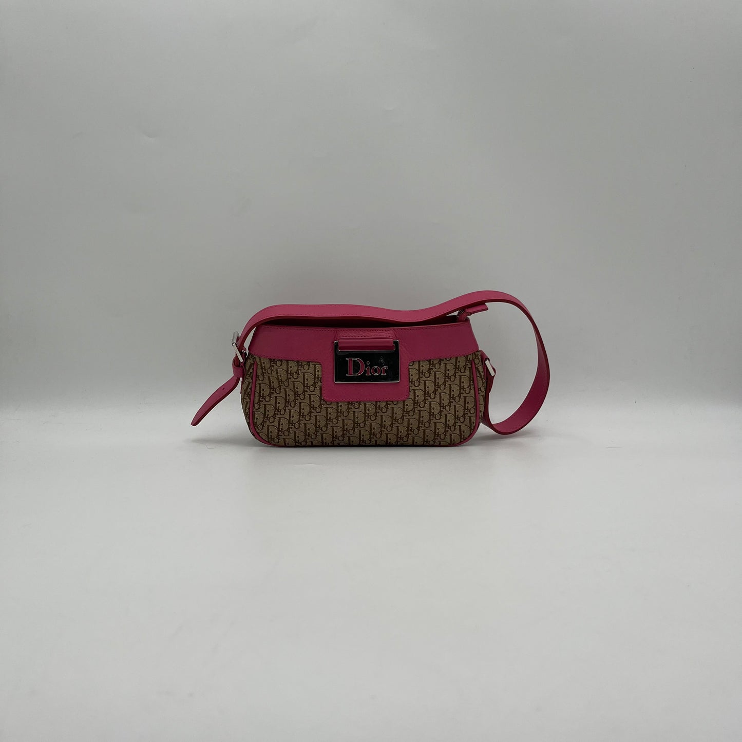 Christian Dior 2005 Street Chic Pink Leather Pochette