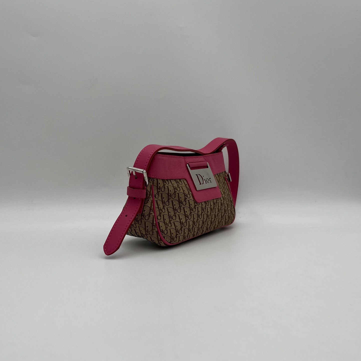 Christian Dior 2005 Street Chic Pink Leather Pochette