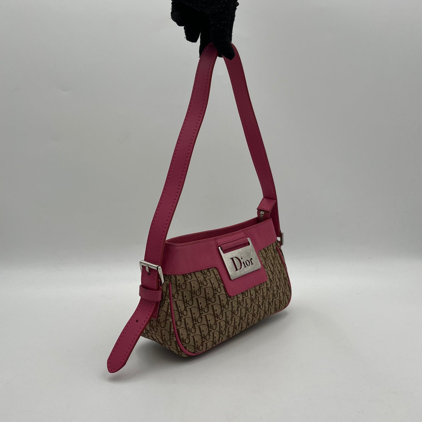 Christian Dior 2005 Street Chic Pink Leather Pochette