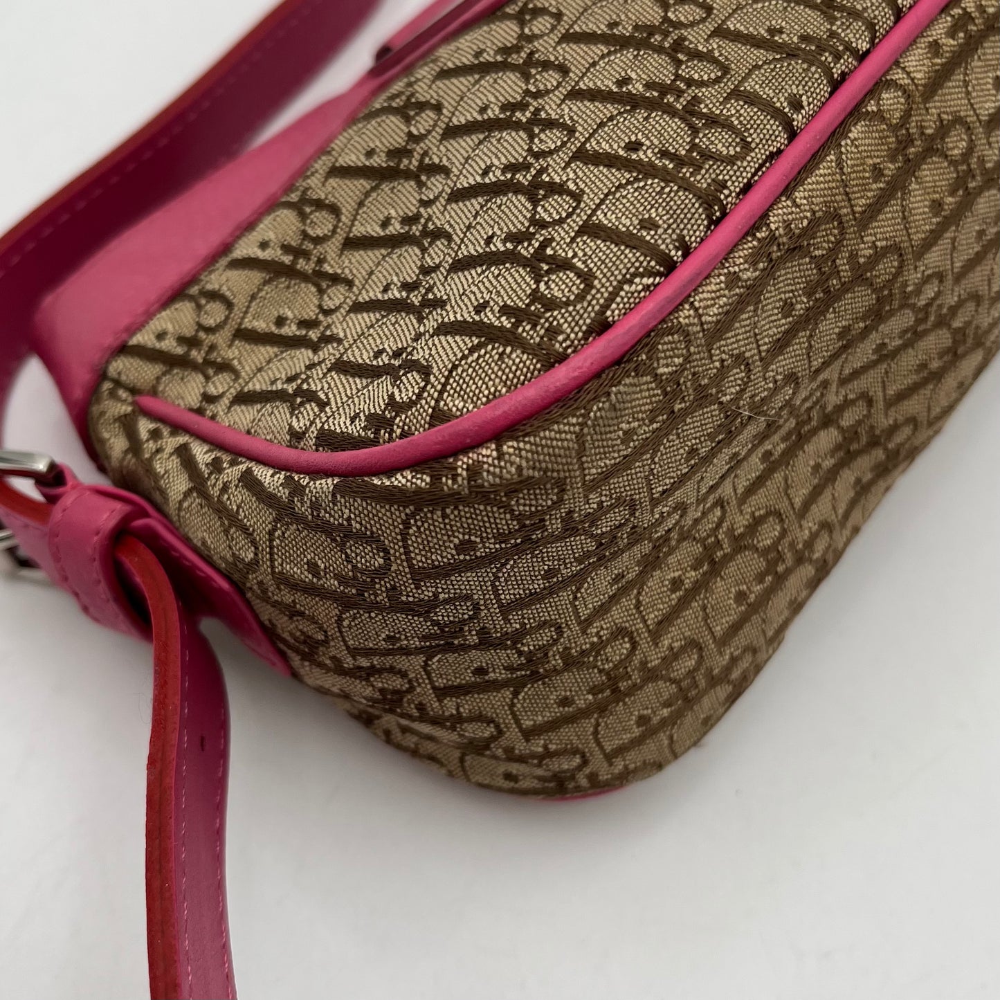 Christian Dior 2005 Street Chic Pink Leather Pochette