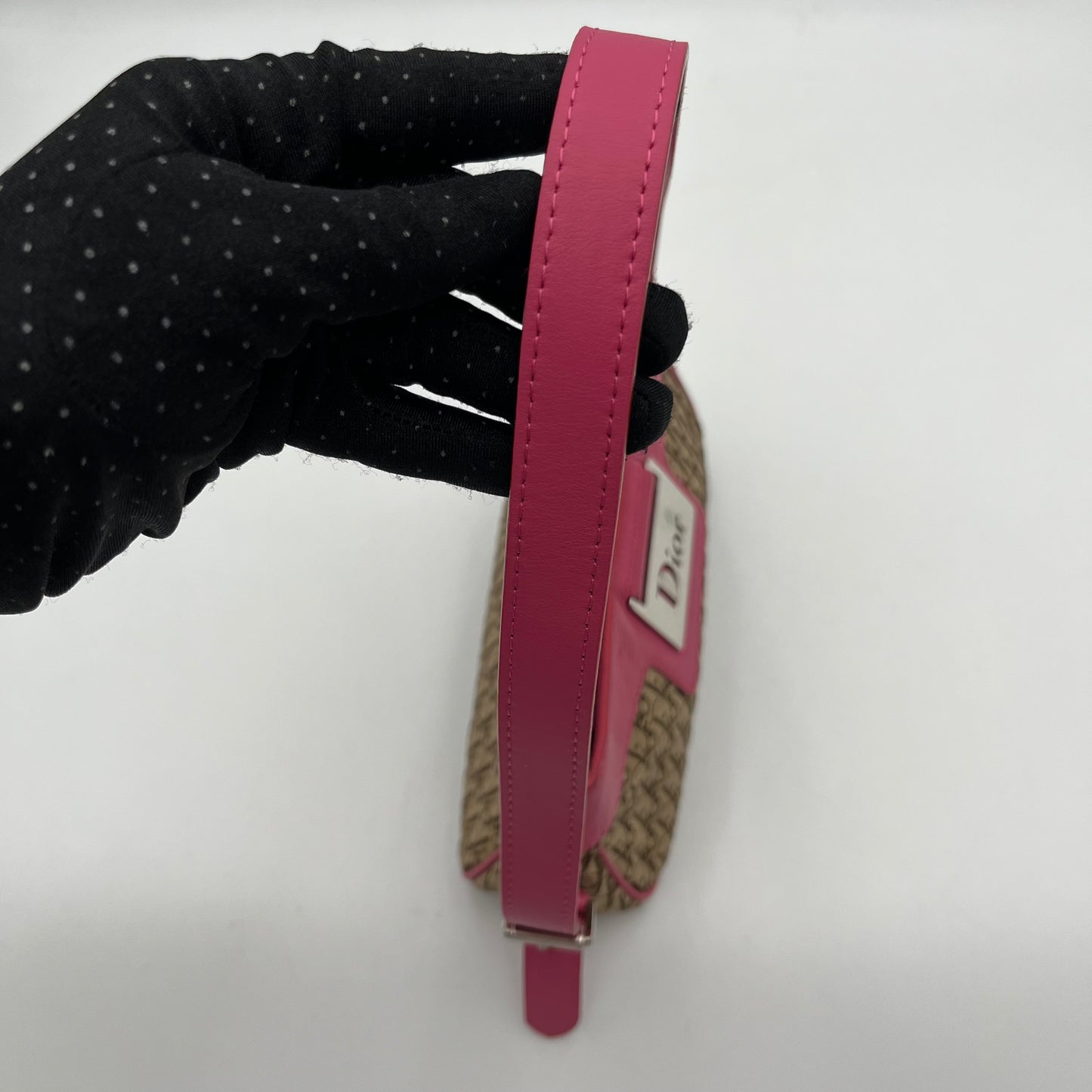 Christian Dior 2005 Street Chic Pink Leather Pochette