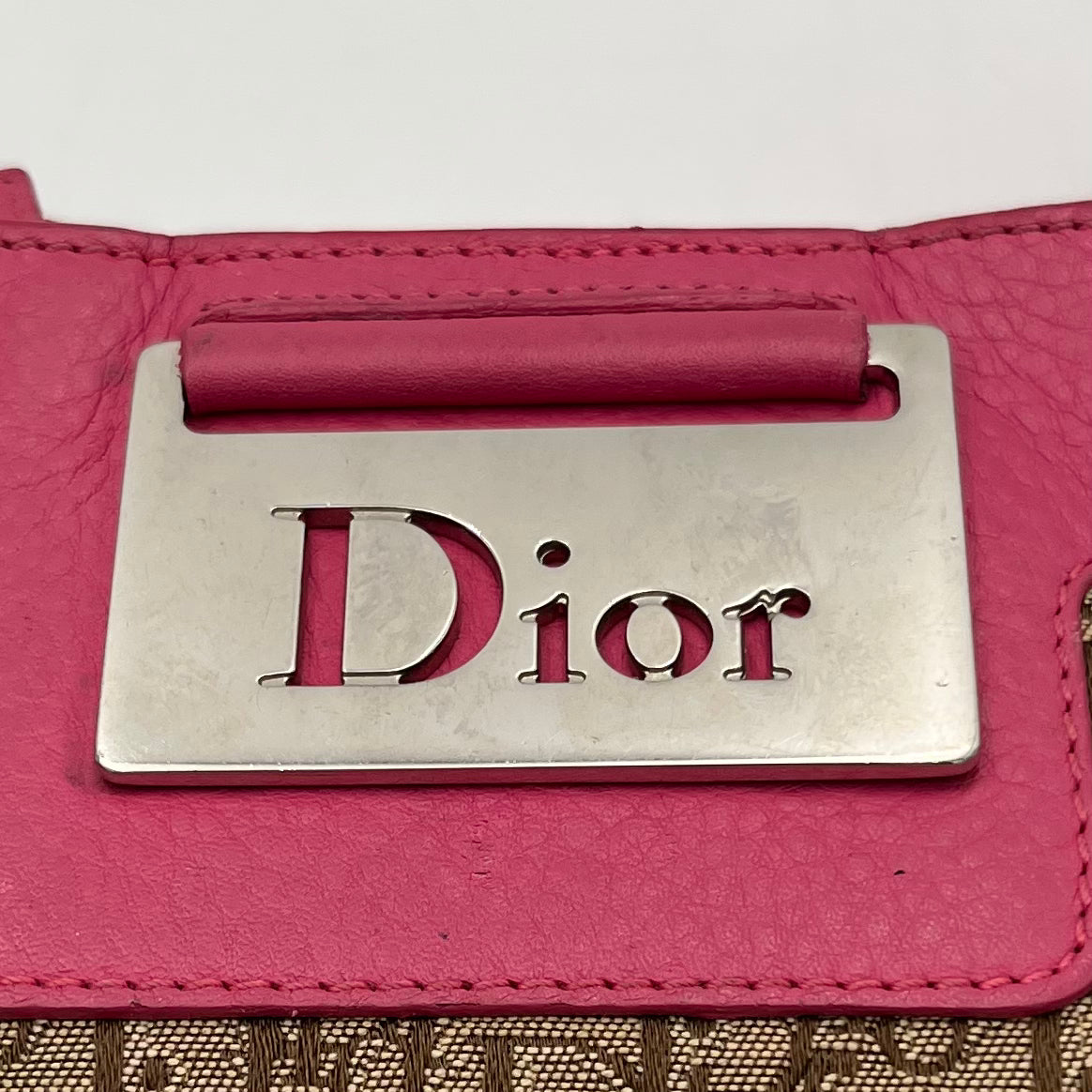 Christian Dior 2005 Street Chic Pink Leather Pochette