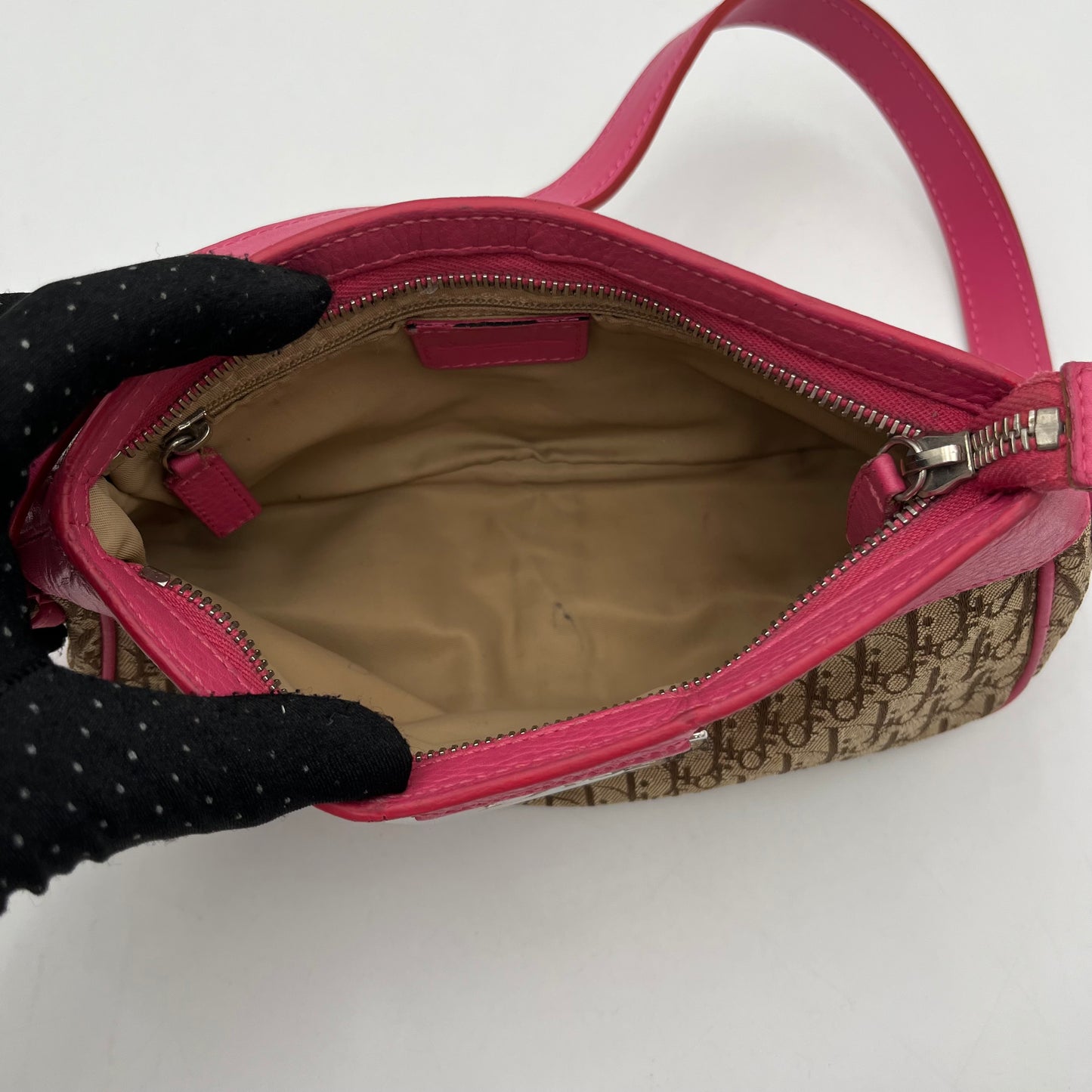 Christian Dior 2005 Street Chic Pink Leather Pochette