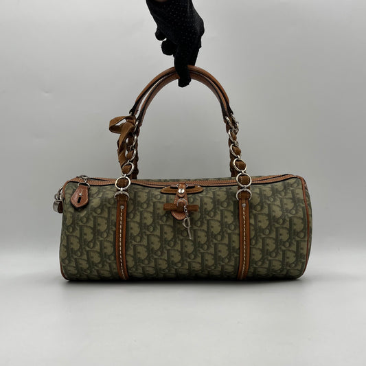 Christian Dior Romantique Trotter Barrel Bag