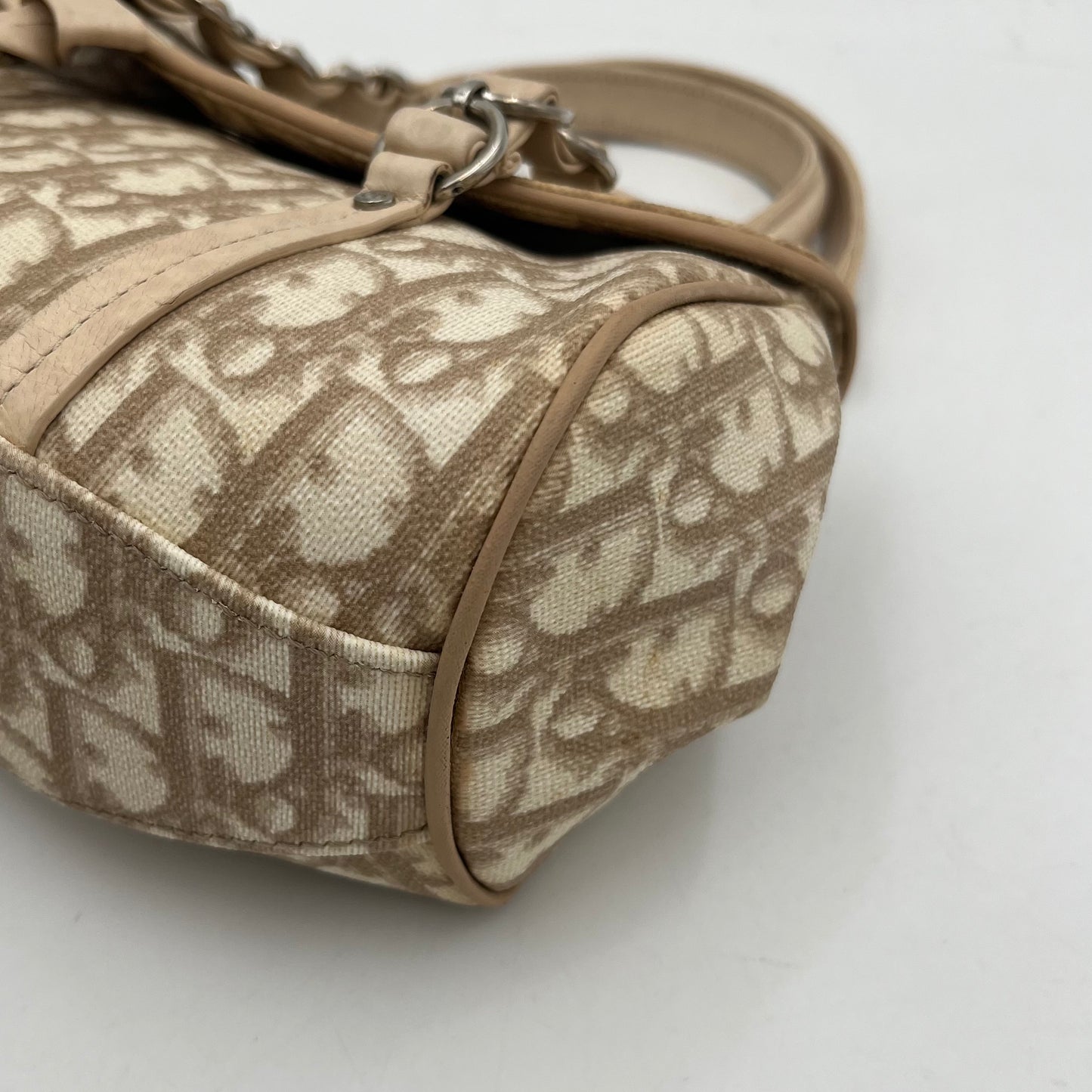 Christian Dior Beige Trotter Romantique Mini Flap Handbag