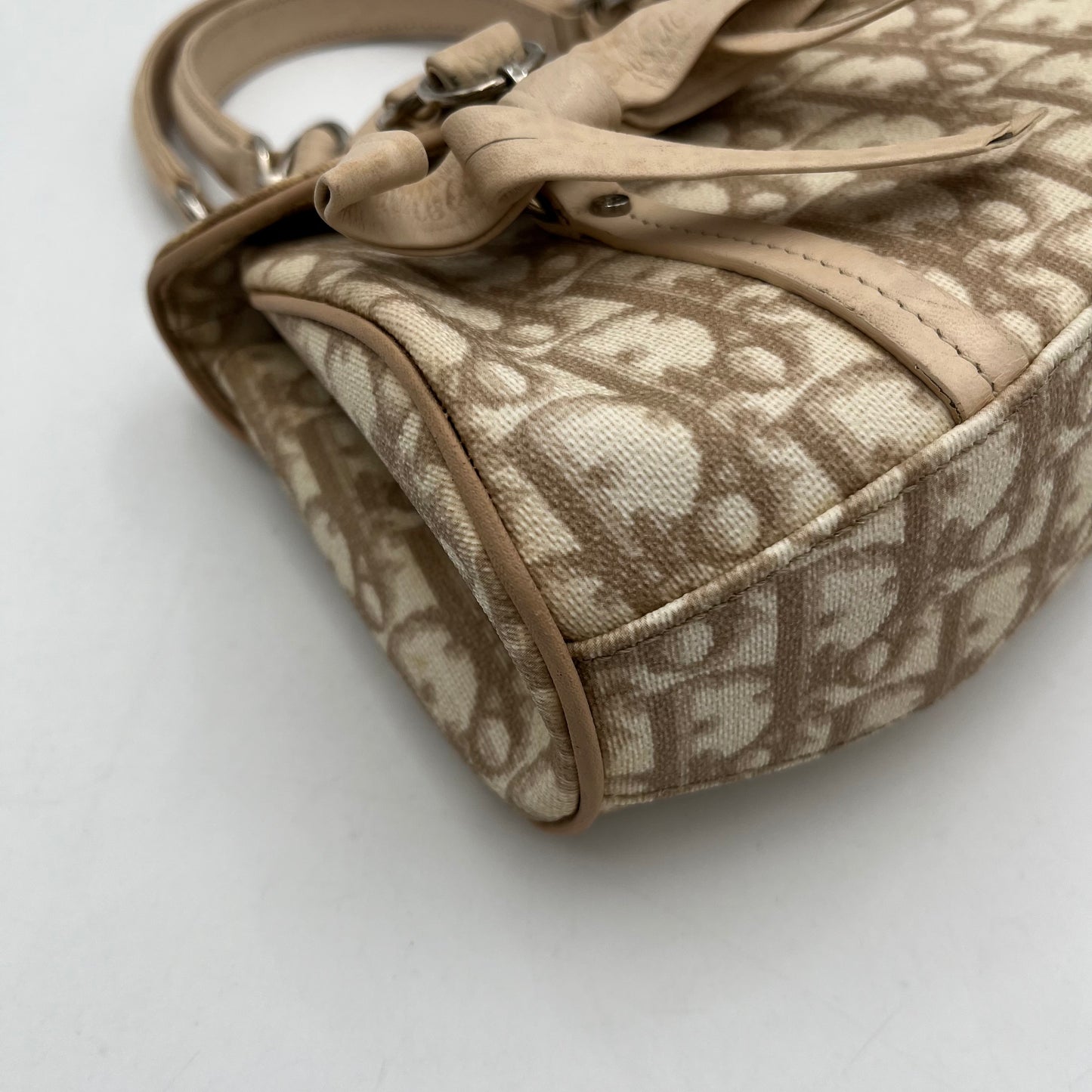 Christian Dior Beige Trotter Romantique Mini Flap Handbag