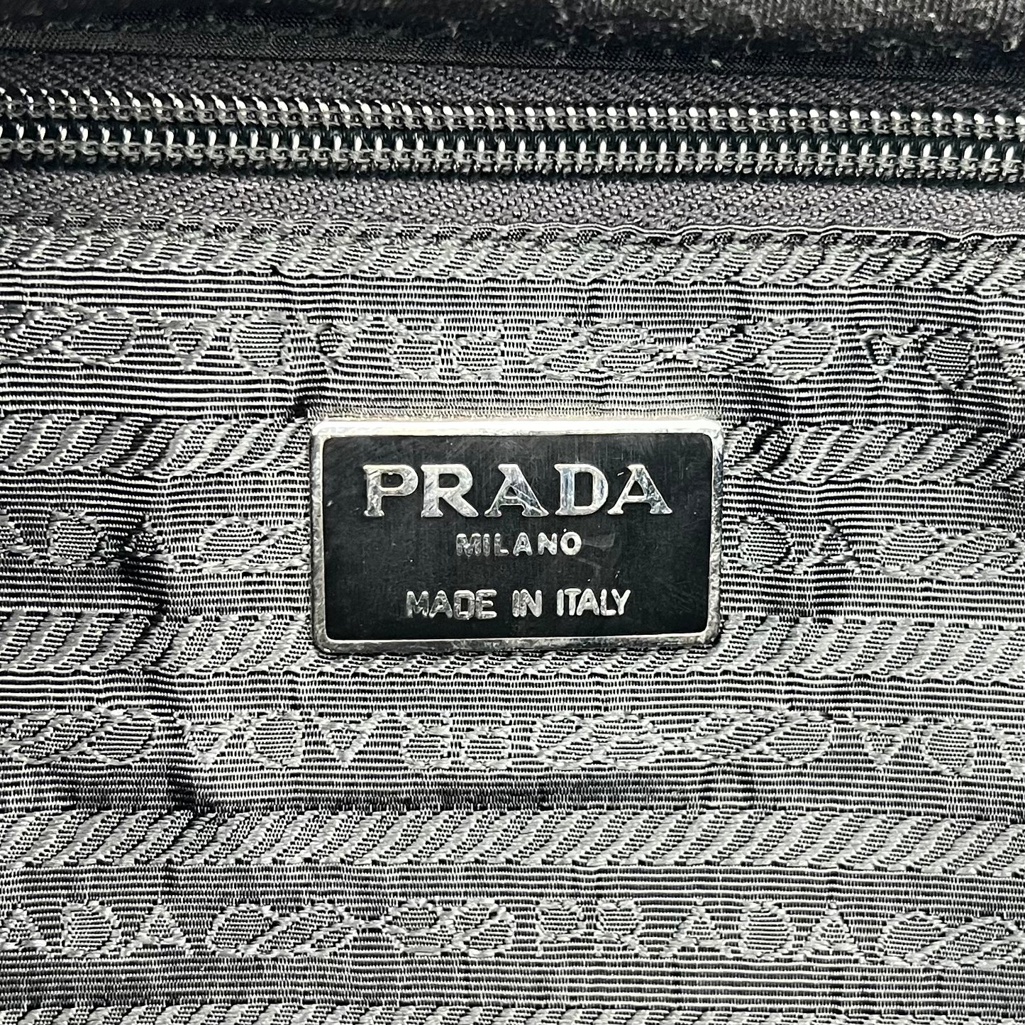 Prada Vintage Black Nappa Trend Handle Handbag