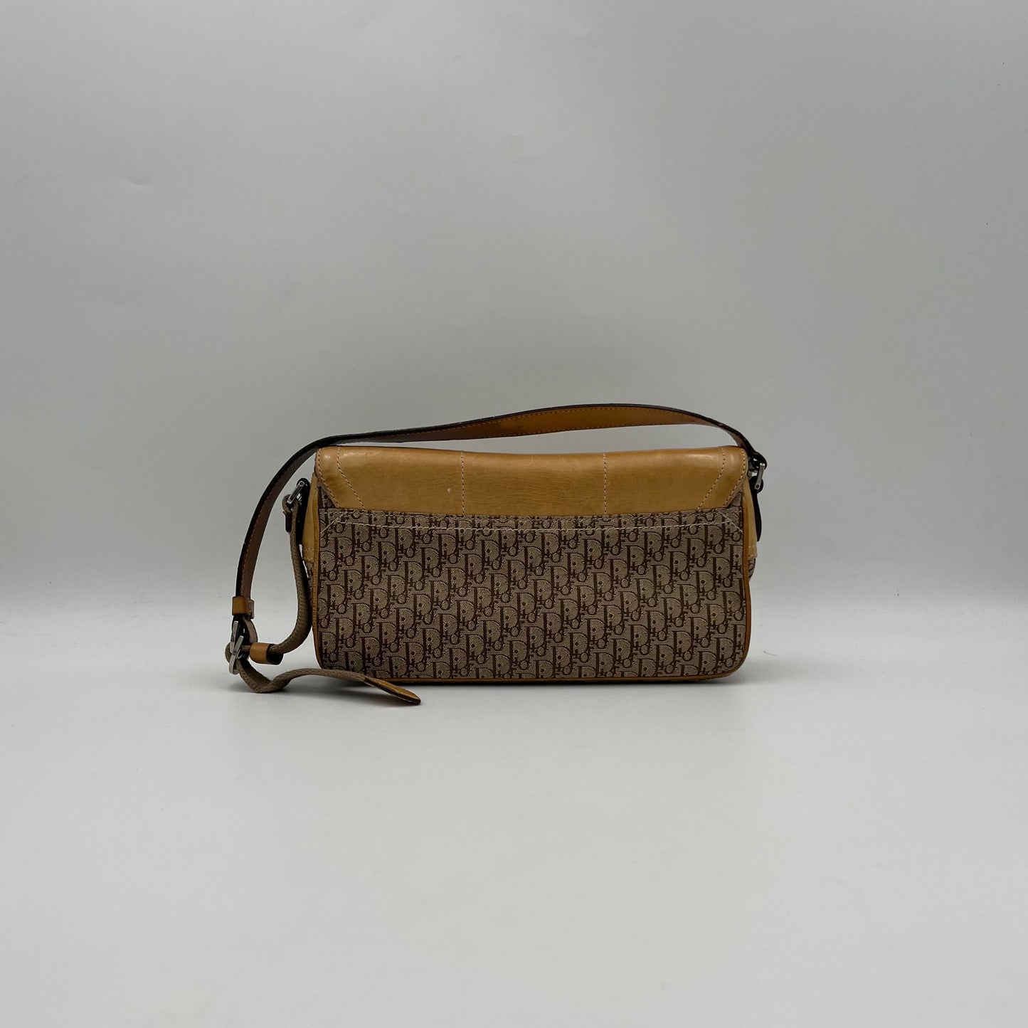 Christian Dior Brown Trotter Street Chic Flap Baguette