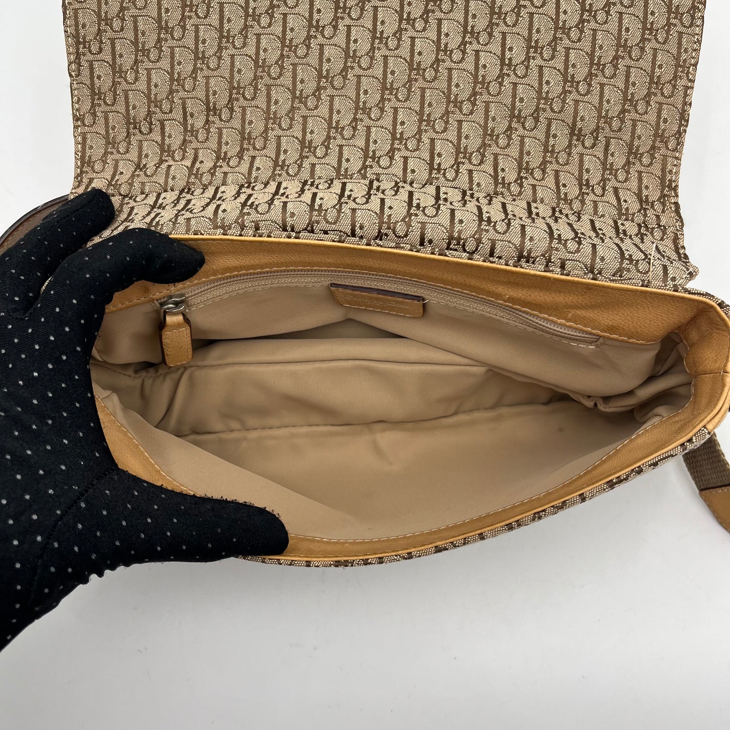 Christian Dior Brown Trotter Street Chic Flap Baguette