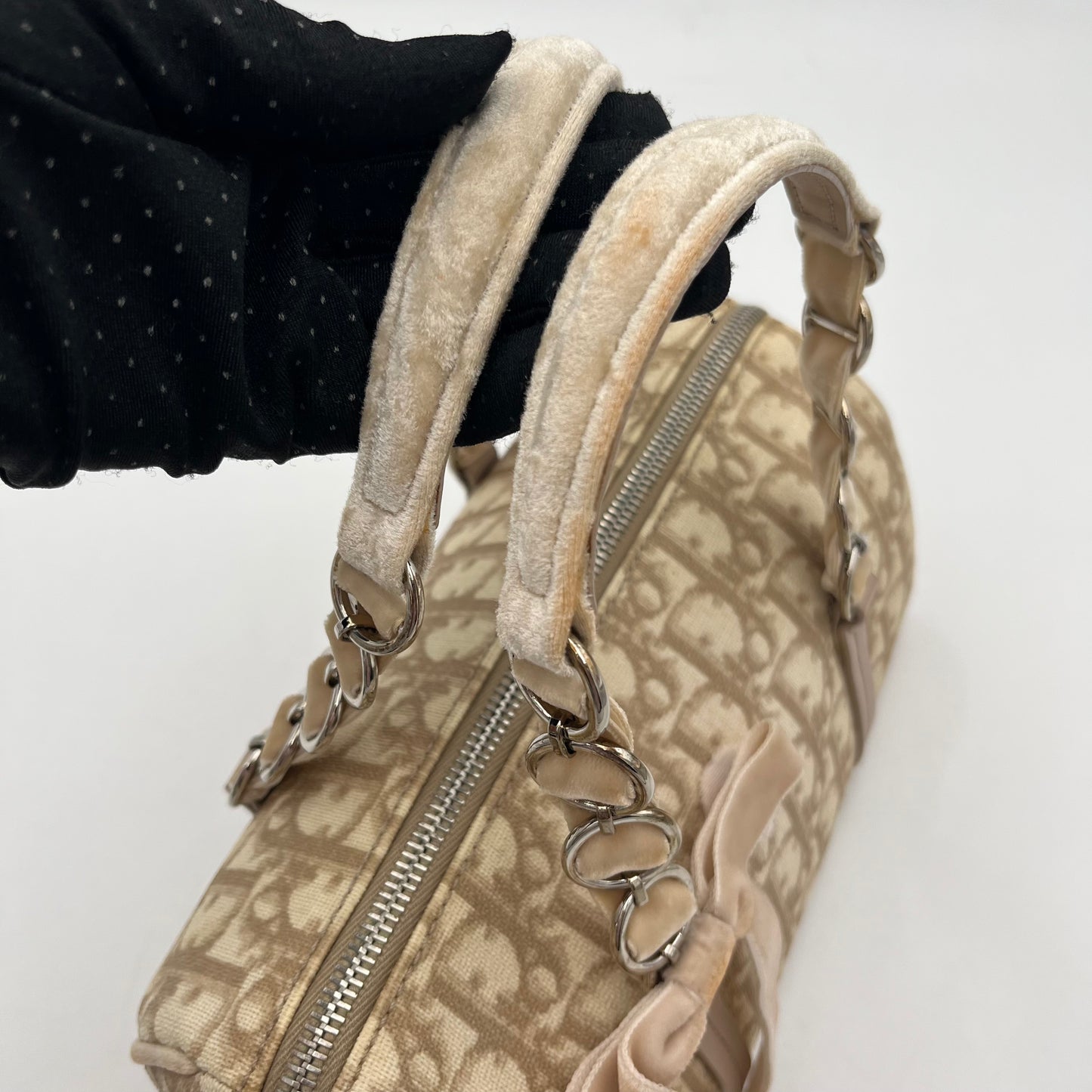 Christian Dior Beige Trotter Mini Boston