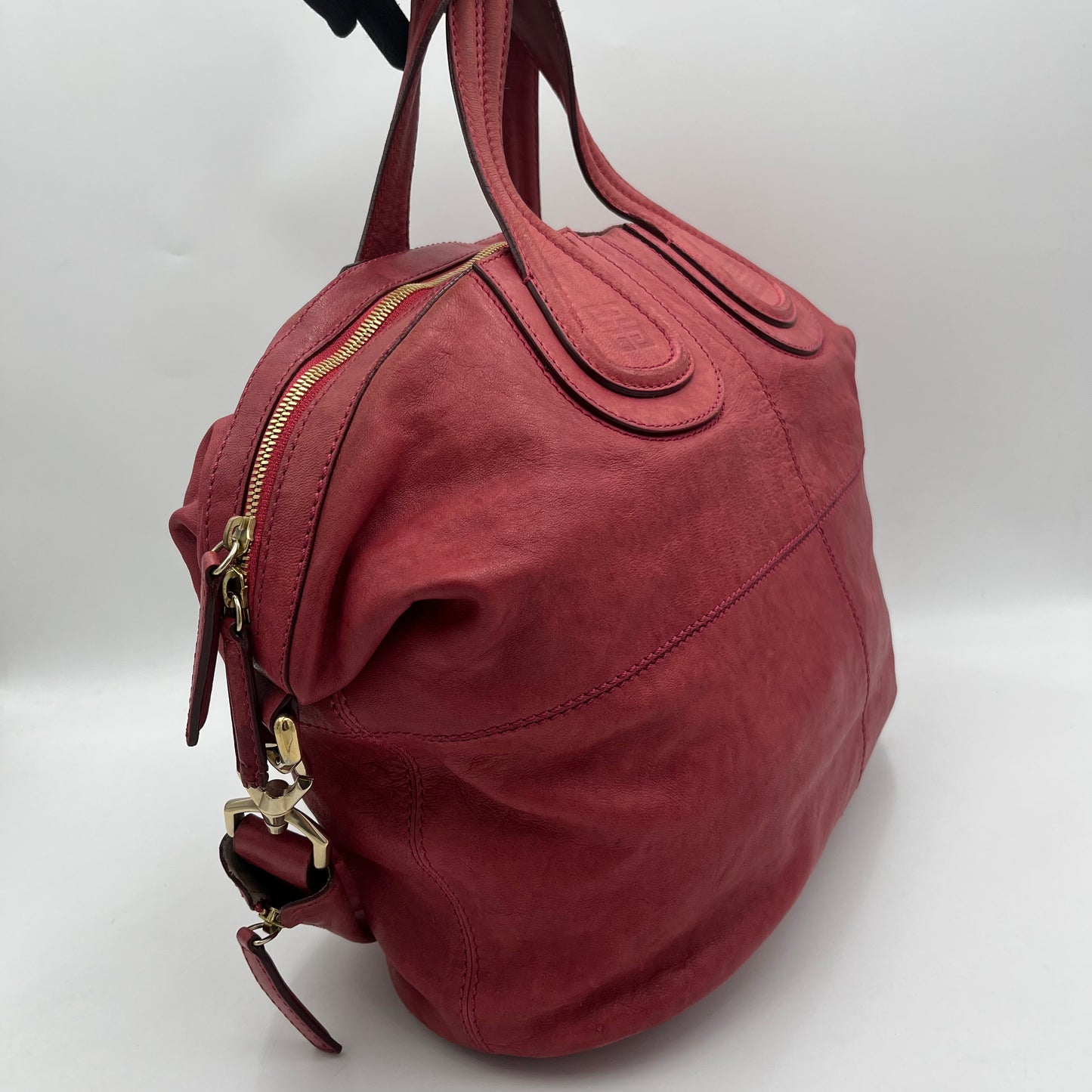 Givenchy Red Lambskin Leather Medium Nightingale