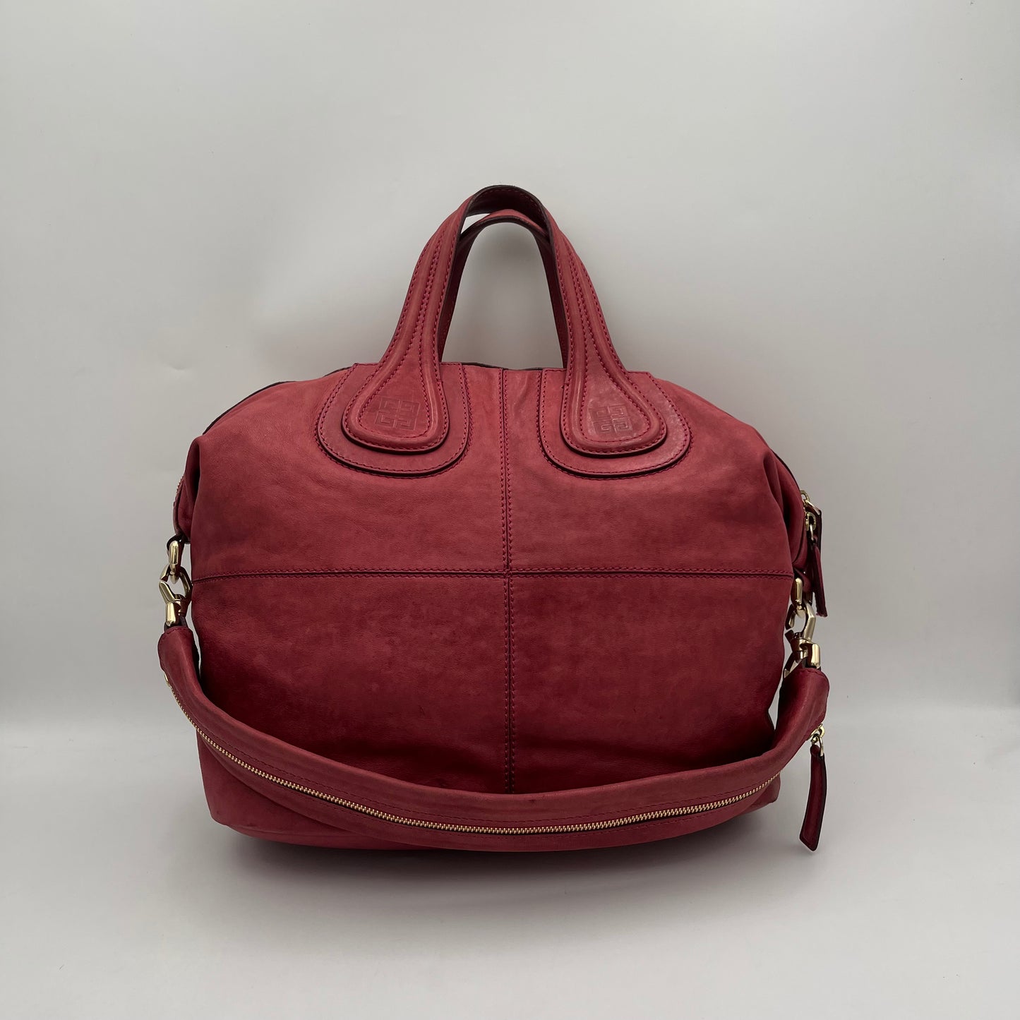 Givenchy Red Lambskin Leather Medium Nightingale