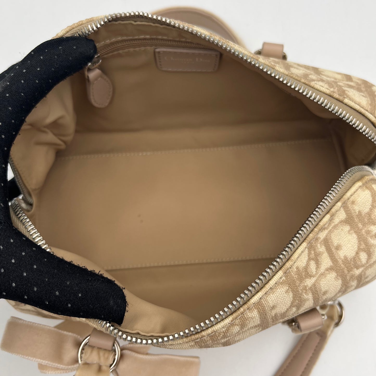 Christian Dior Beige Trotter Mini Boston