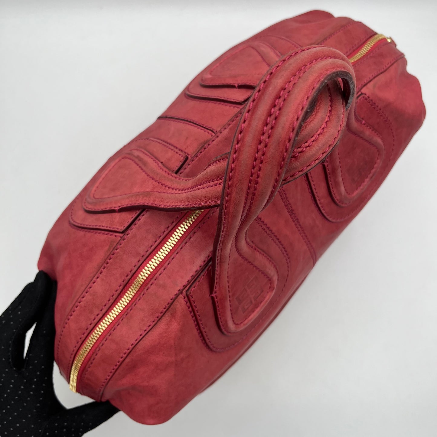 Givenchy Red Lambskin Leather Medium Nightingale