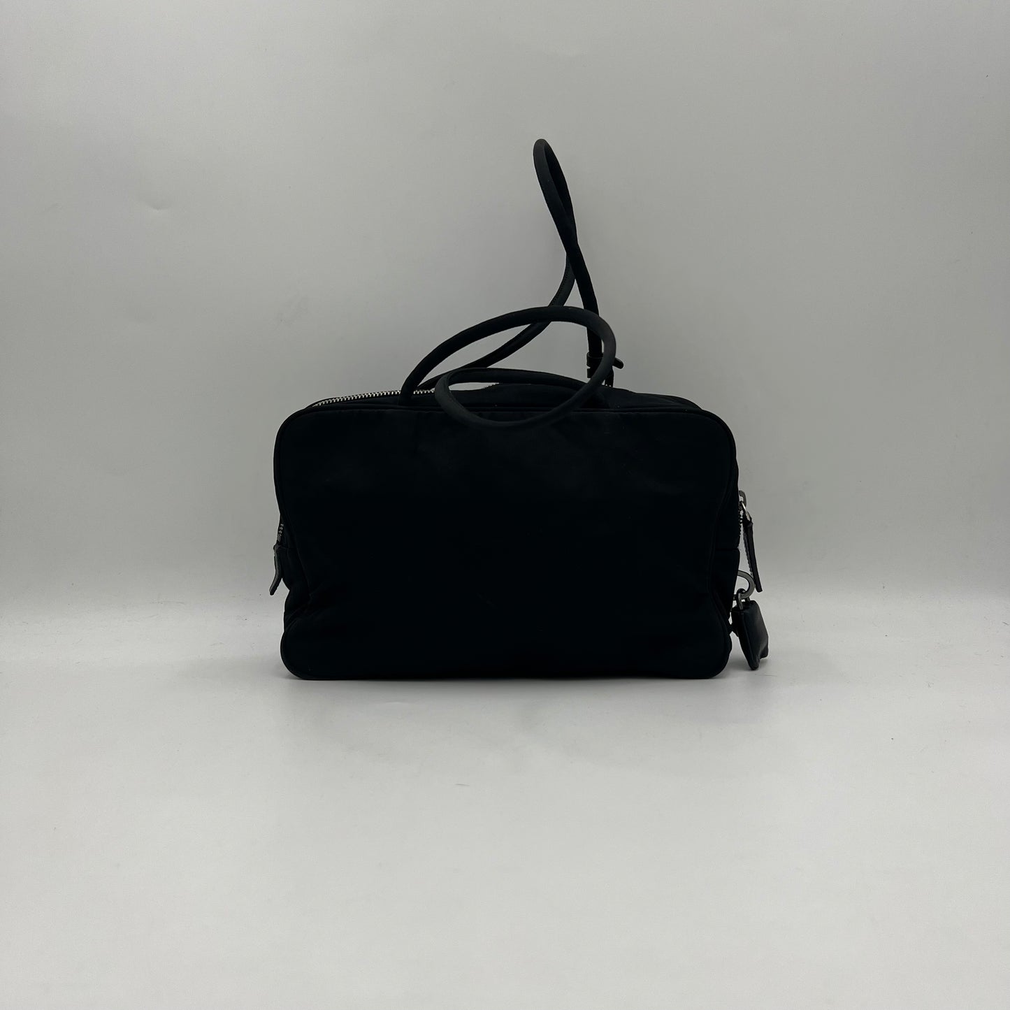 Prada Black Tessuto Small Bowler Bag