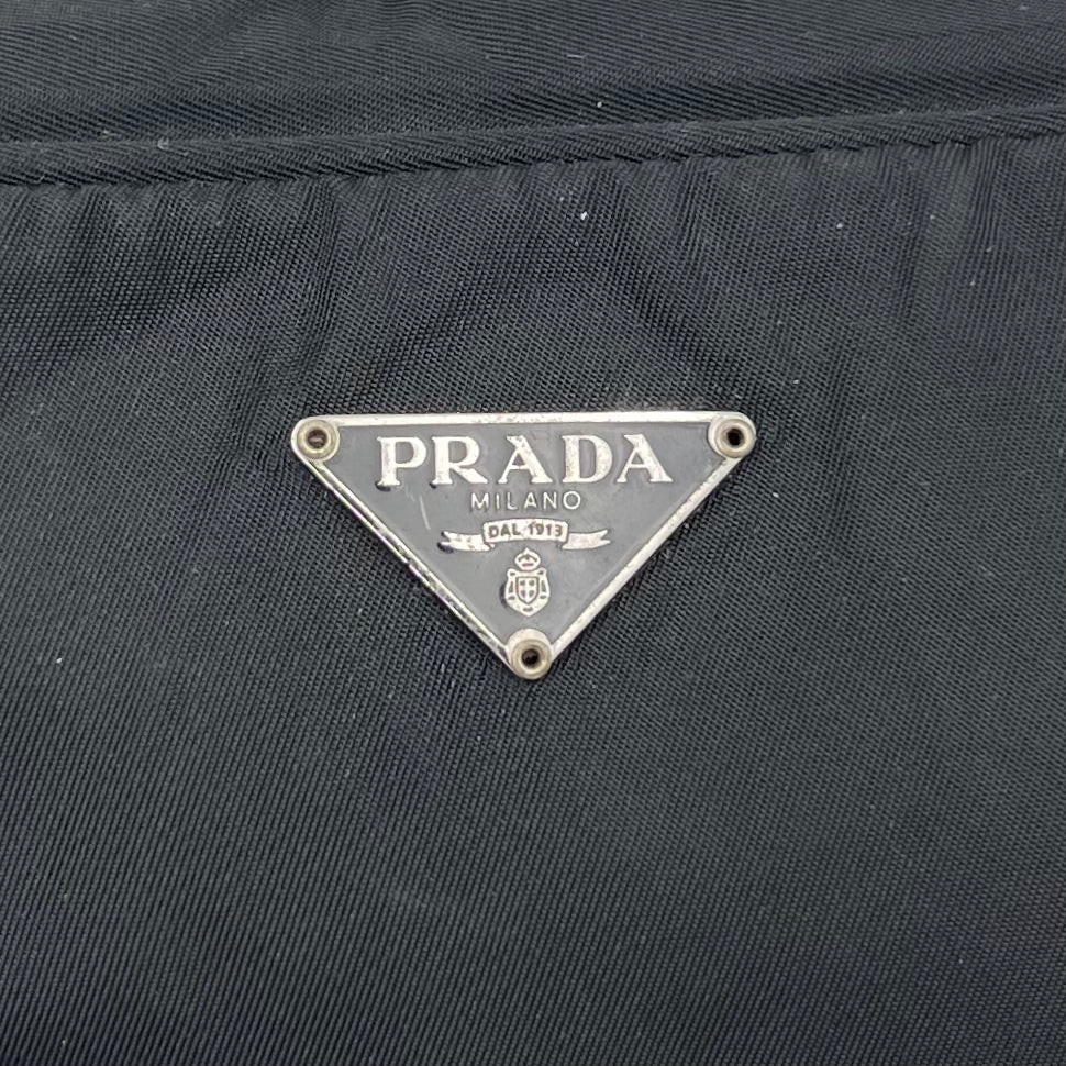 Prada Black Tessuto Small Bowler Bag