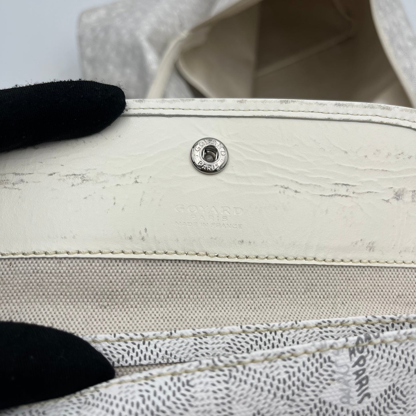 Goyard White St. Louis PM Size