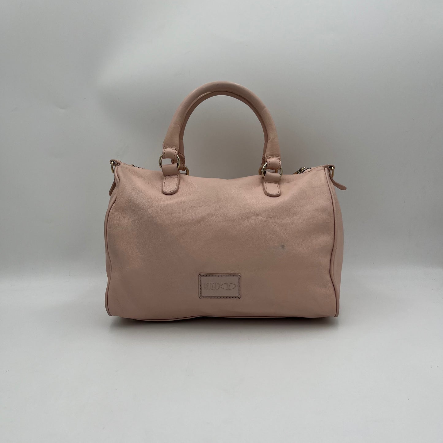 Valentino Garavani Red Pink Bow Leather Handbag